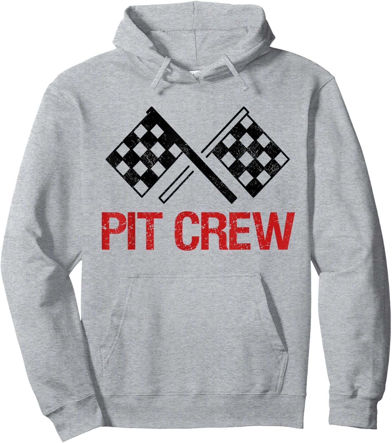 Pit Crew for Racing Car Parties Hoodie - Hoodie | Ash