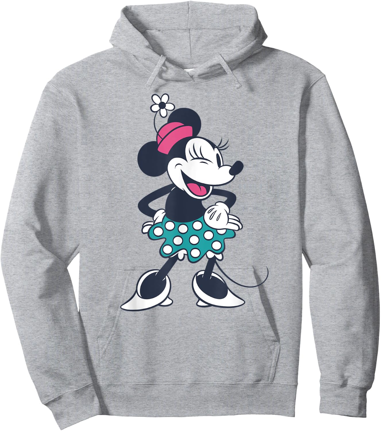 Amazon Essentials Disney Standing and Winking Retro Minnie Hoodie - Hoodie | Ash
