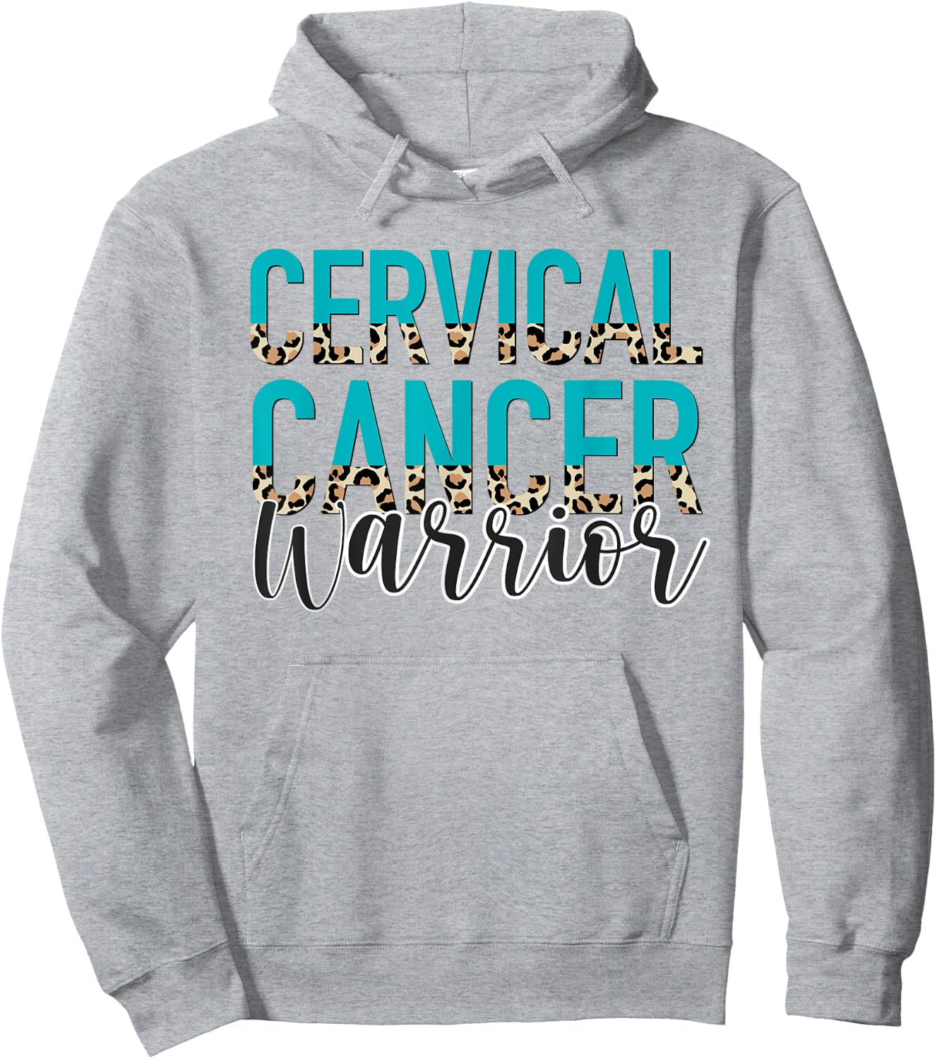Cervical Cancer Warrior - Cervical Cancer Awareness Month Hoodie - Hoodie | Ash