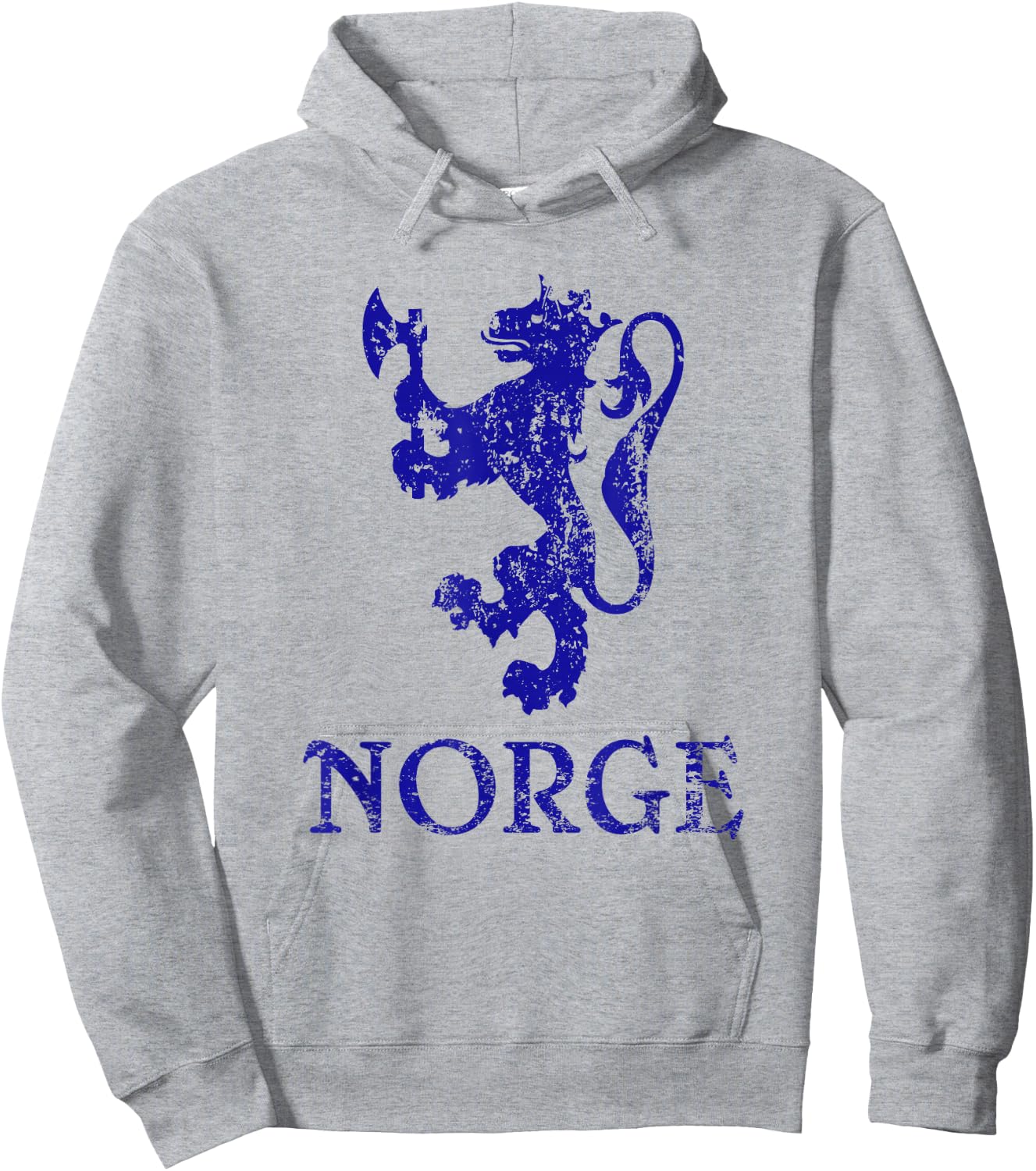 Norge Norway Lion Symbol Norwegian Pride Hoodie - Hoodie | Ash