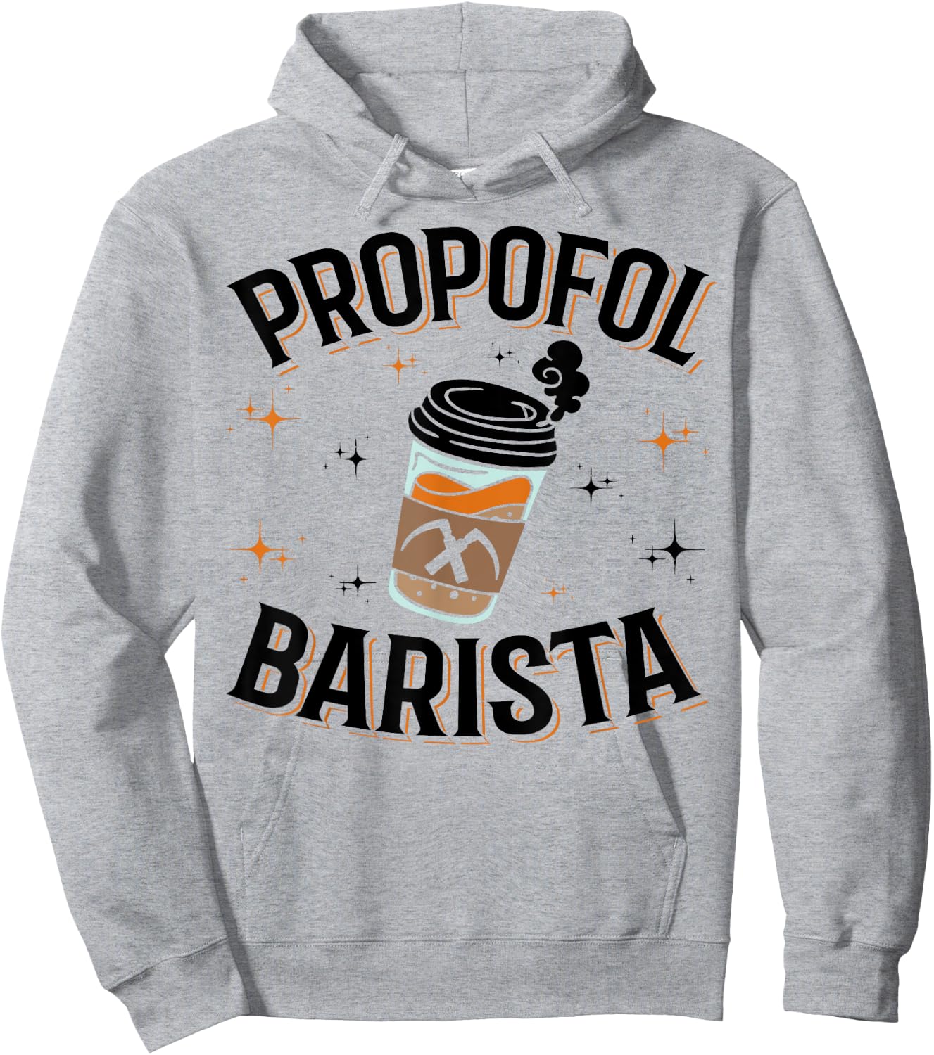 Laryngoscope & Intensive Care Anesthesia - Barista Propofol Hoodie - Hoodie | Ash