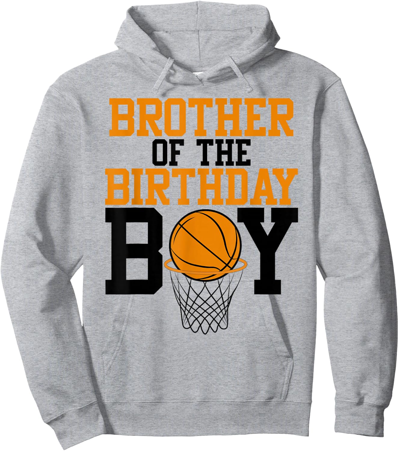 Brother Of The Birthday Boy Basketball Family Birthday Hoodie - Hoodie | Ash