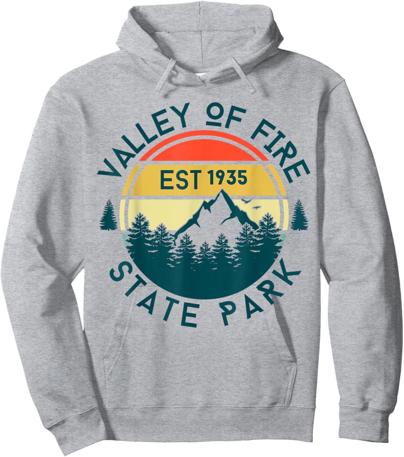 Valley Of Fire Hoodie - Hoodie | Ash