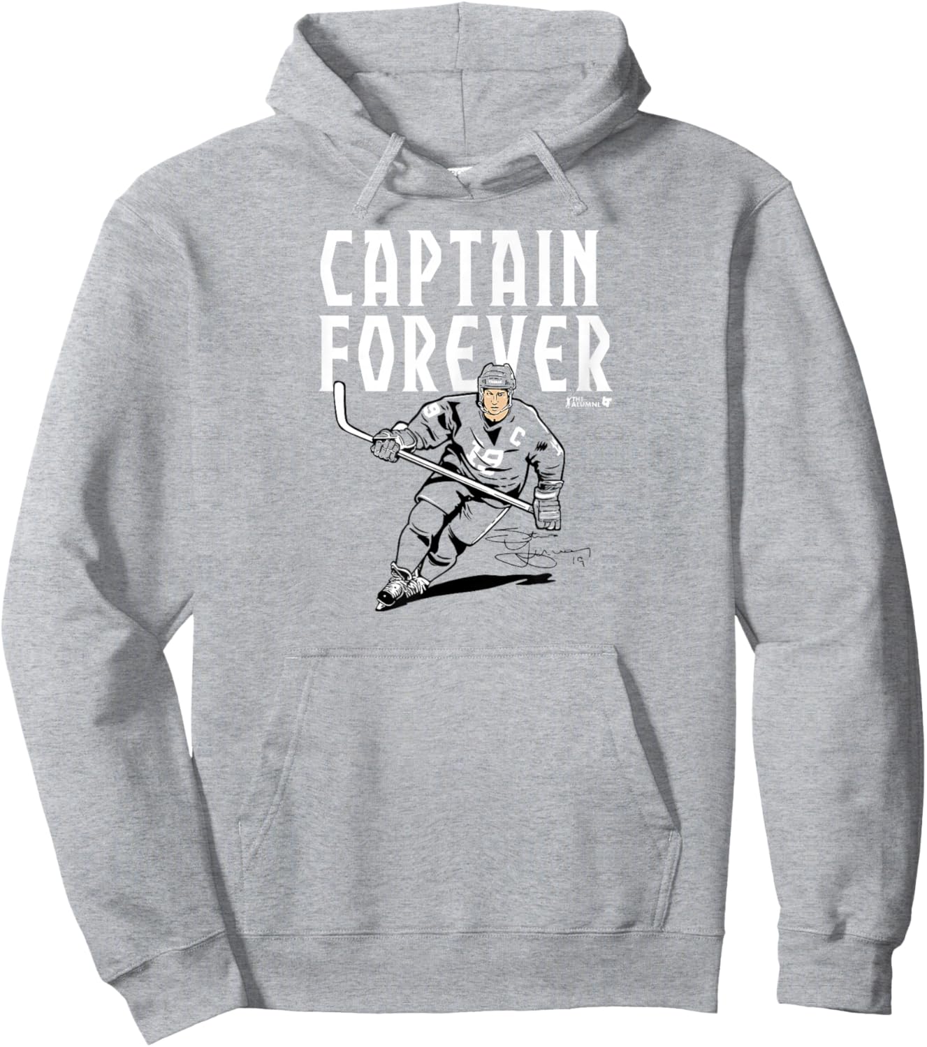 Steve Yzerman - Captain Forever - Detroit Hockey Hoodie - Hoodie | Ash