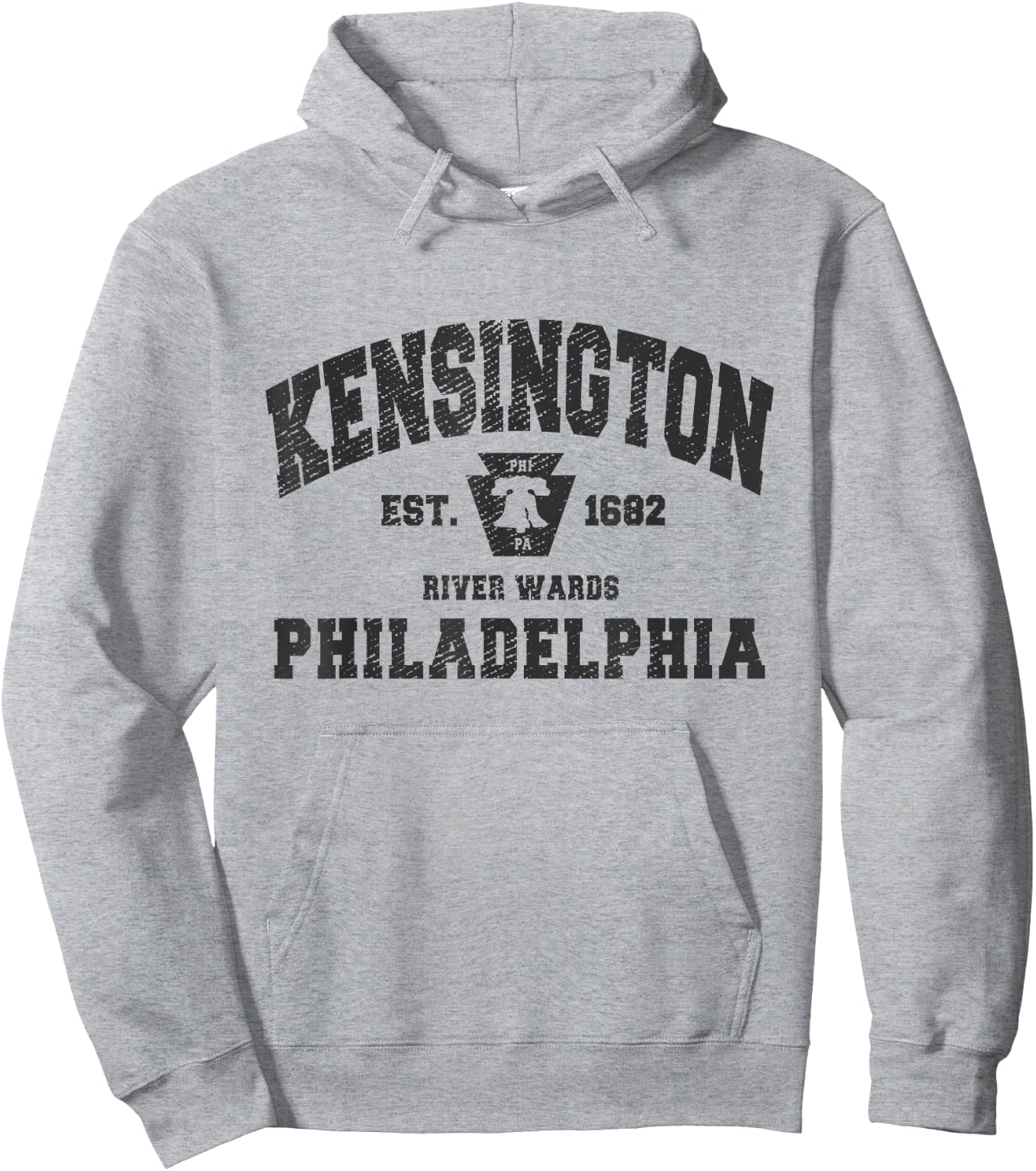 Kensington Philadelphia PA Neighborhood River Wards Philly Hoodie - Hoodie | Ash