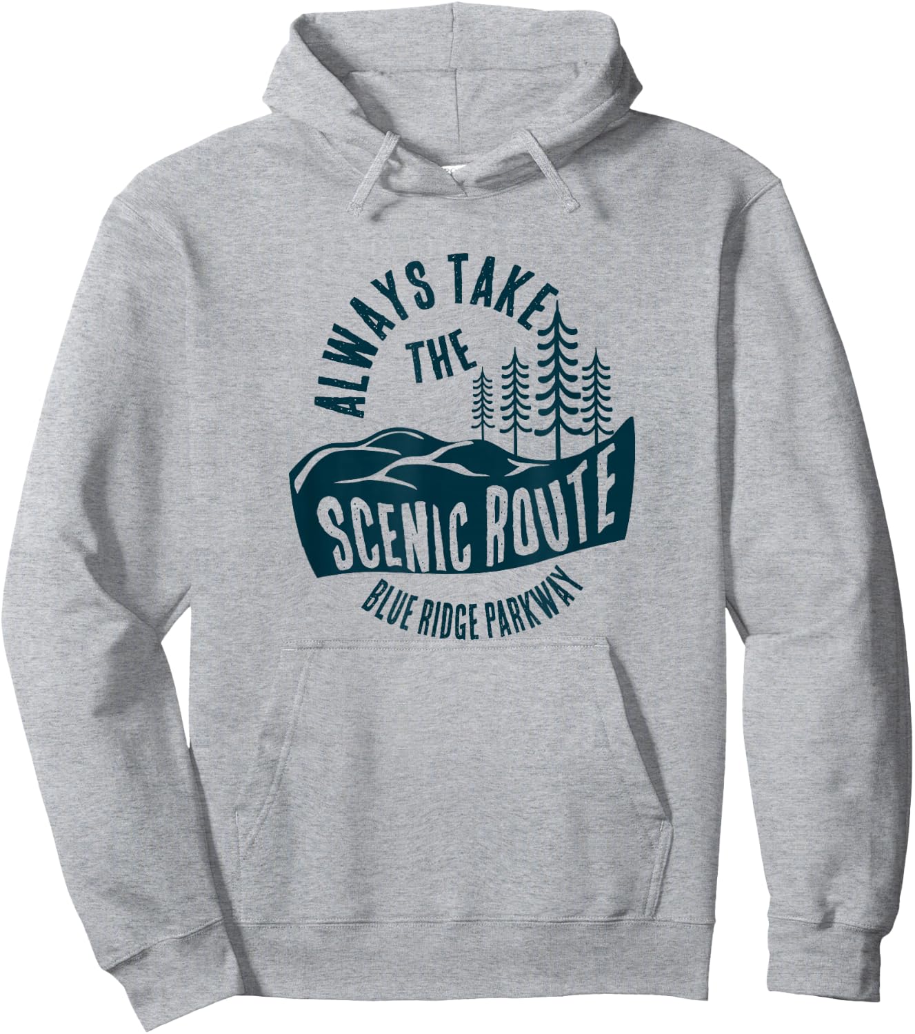 Blue Ridge Parkway National Park Scenic Route Hoodie - Hoodie | Ash