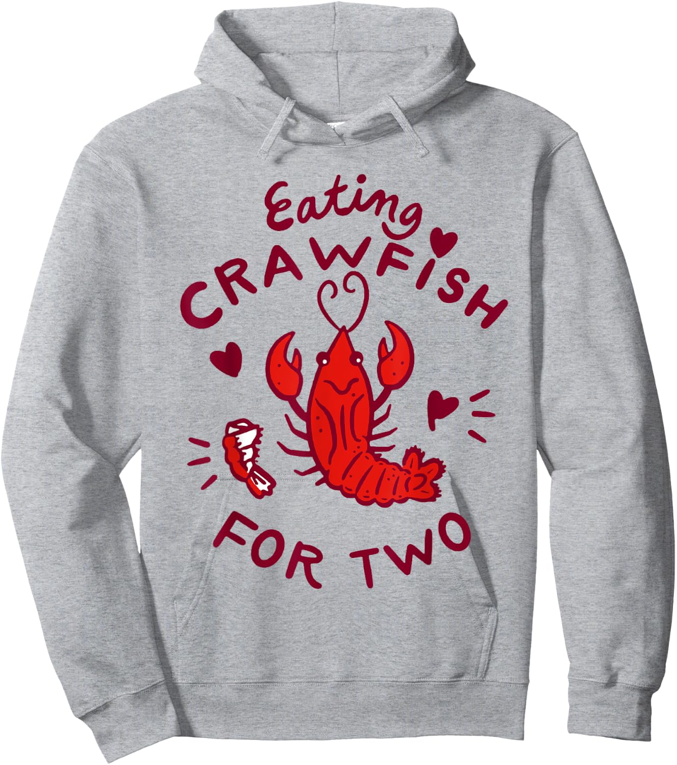 Eating Crawfish For Two Crawfish Boil Pregnancy Announcement Hoodie - Hoodie | Ash