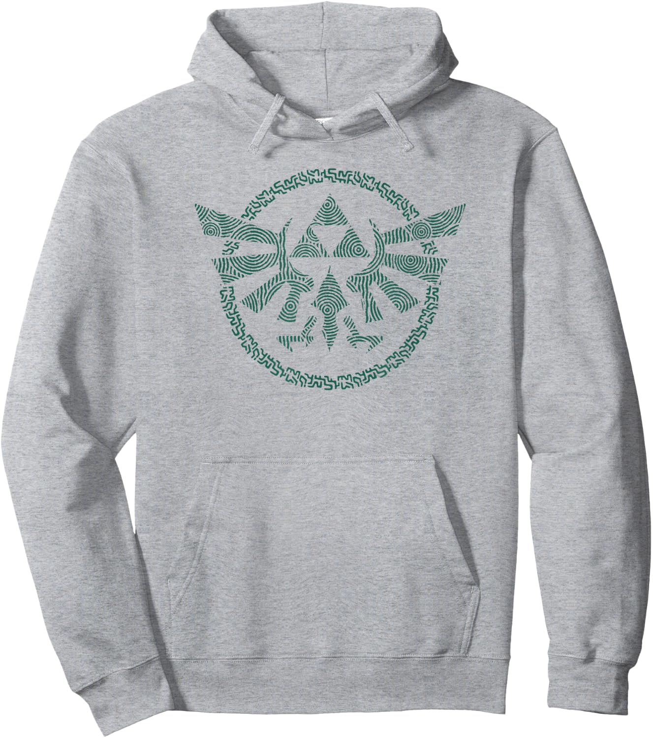 The Legend of Zelda Hyrule Triforce Circular Emblem Hoodie - Hoodie | Ash