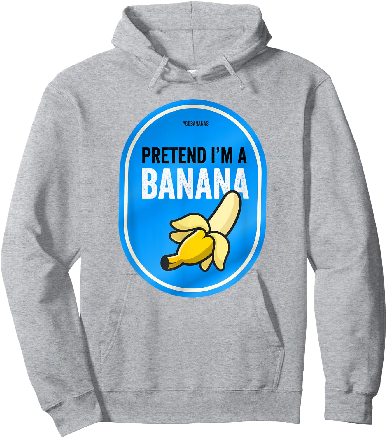 Pretend I'm a Banana Funny Lazy Costume Pretend I'm a Banana Hoodie - Hoodie | Ash