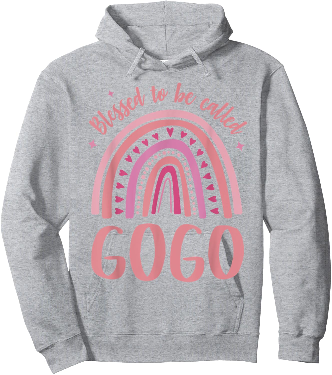 Gogo Grandma Blessed to be called Gogo Hoodie - Hoodie | Ash