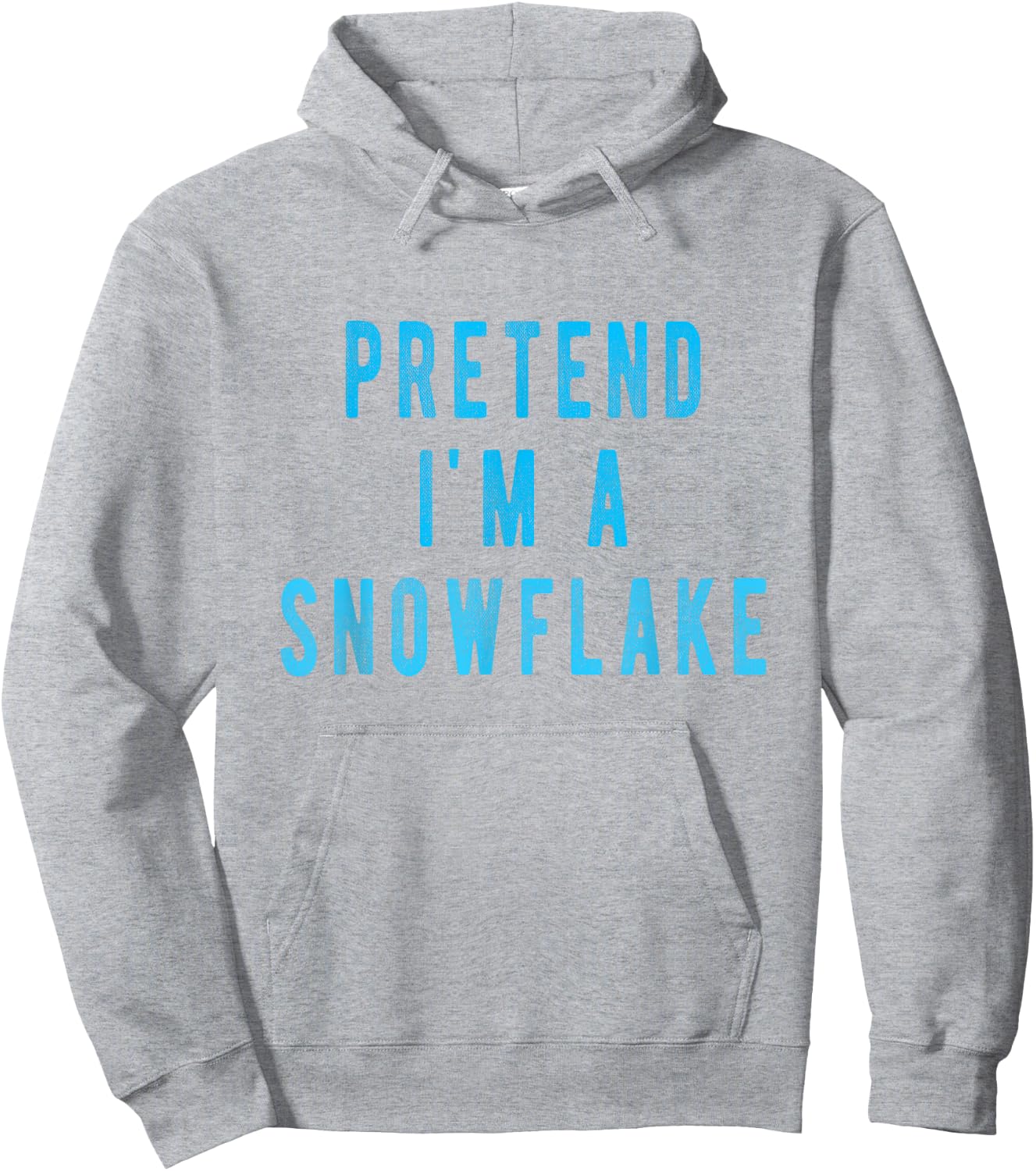 Pretend in a Snowflake Shirt Funny Winter Christmas Costume Hoodie - Hoodie | Ash