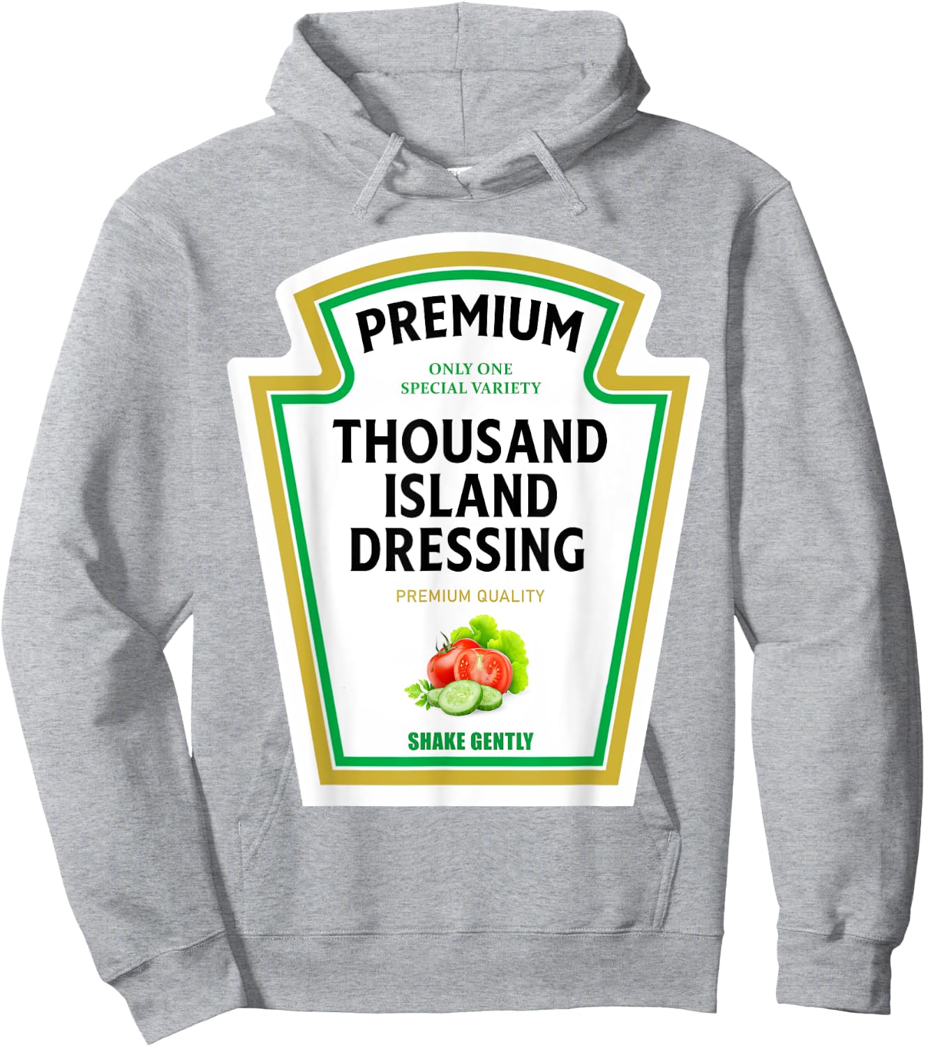 Thousand Island Dressing 2024 Ketchup Mustard Mayo Halloween Hoodie - Hoodie | Ash