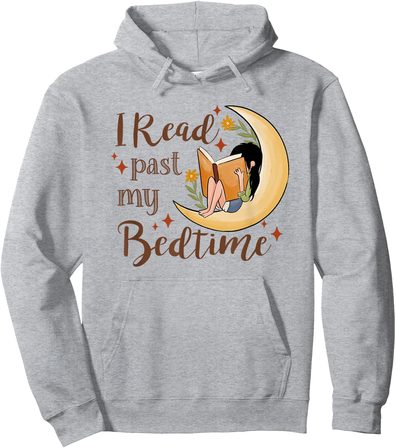 I Read past My Bedtime, Book Lover Hoodie - Hoodie | Ash