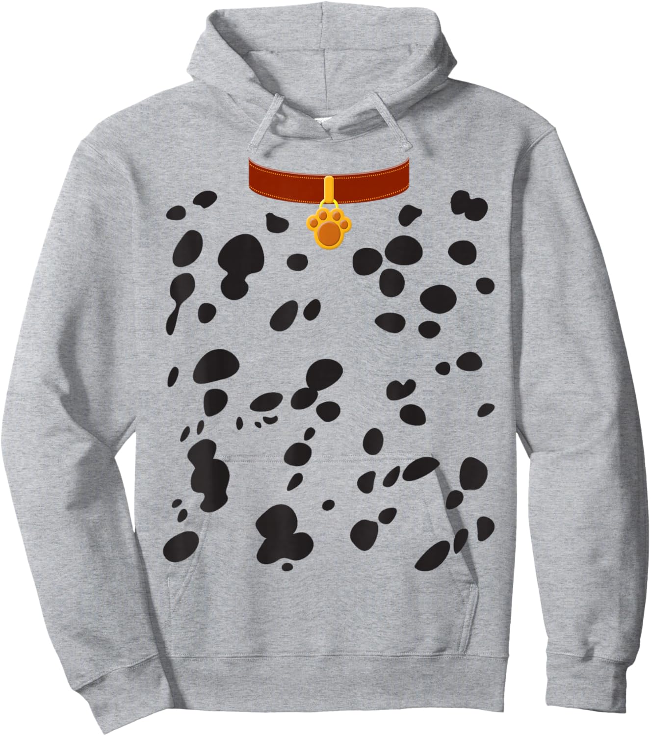 Dog Dalmatian Costume Dalmations Spots Puppy Print Halloween Hoodie - Hoodie | Ash