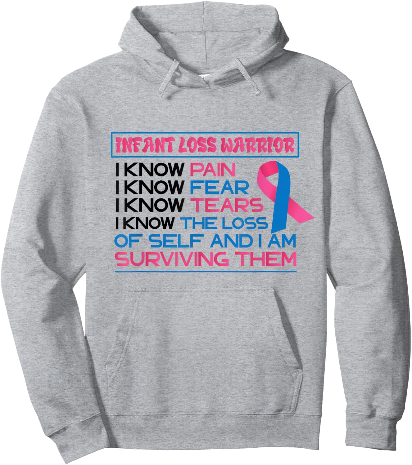 Surviving Pregnancy Miscarriage Awareness Infant Loss Hoodie - Hoodie | Ash
