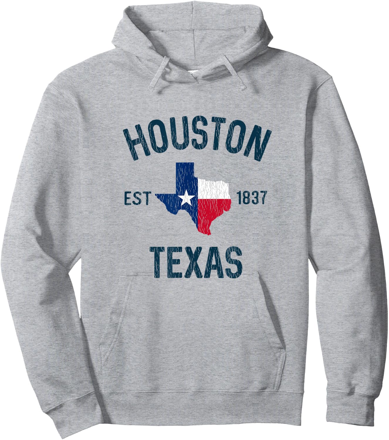 Houston Texas Gifts Souvenirs Men Women Kid Est 1837 Houston Hoodie - Hoodie | Ash