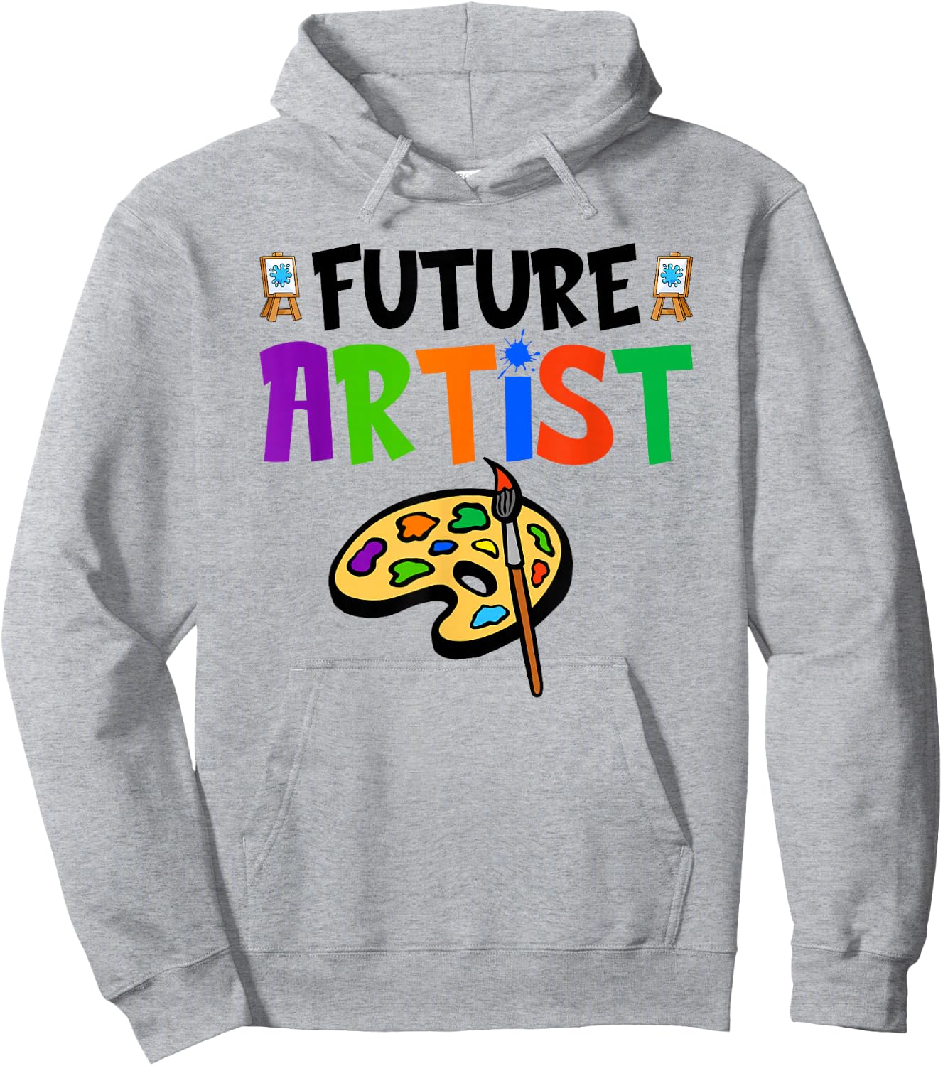 Future Artist, Colorful Painter Artist Kids Hoodie - Hoodie | Ash