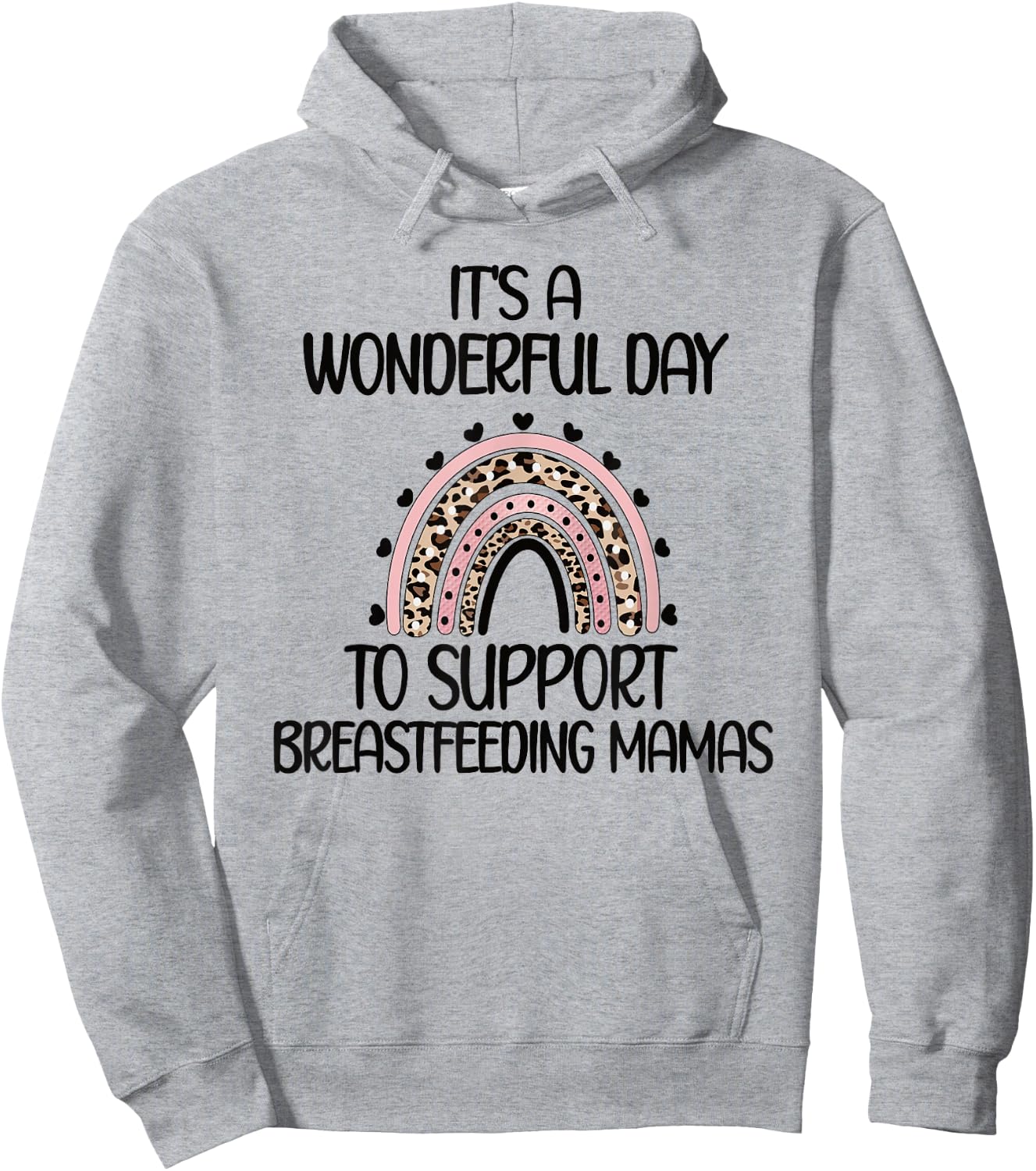 Support Breastfeeding Mamas Lactation Consultant Hoodie - Hoodie | Ash