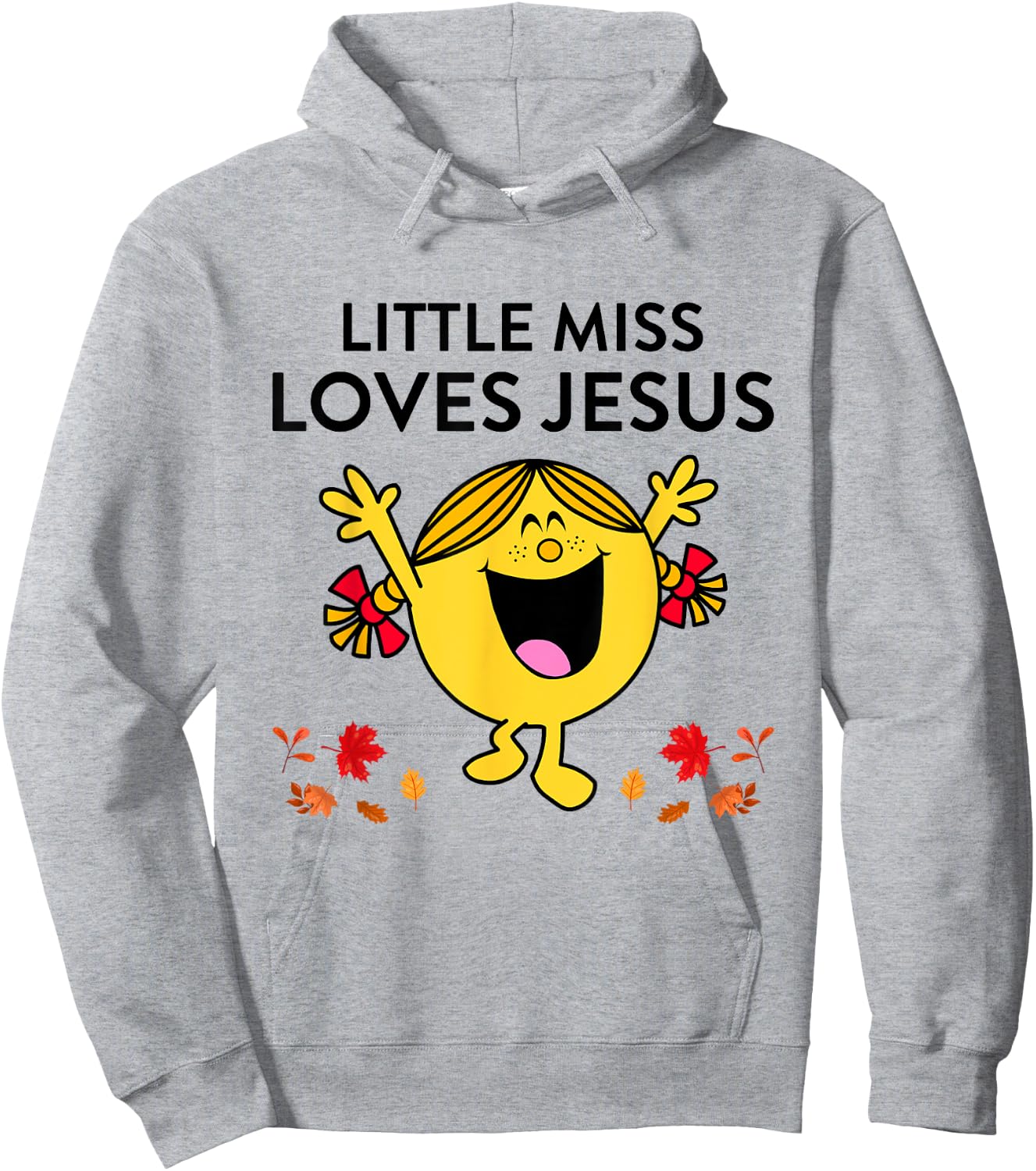 Little Miss Love Jesus Autumn Quote Hoodie - Hoodie | Ash