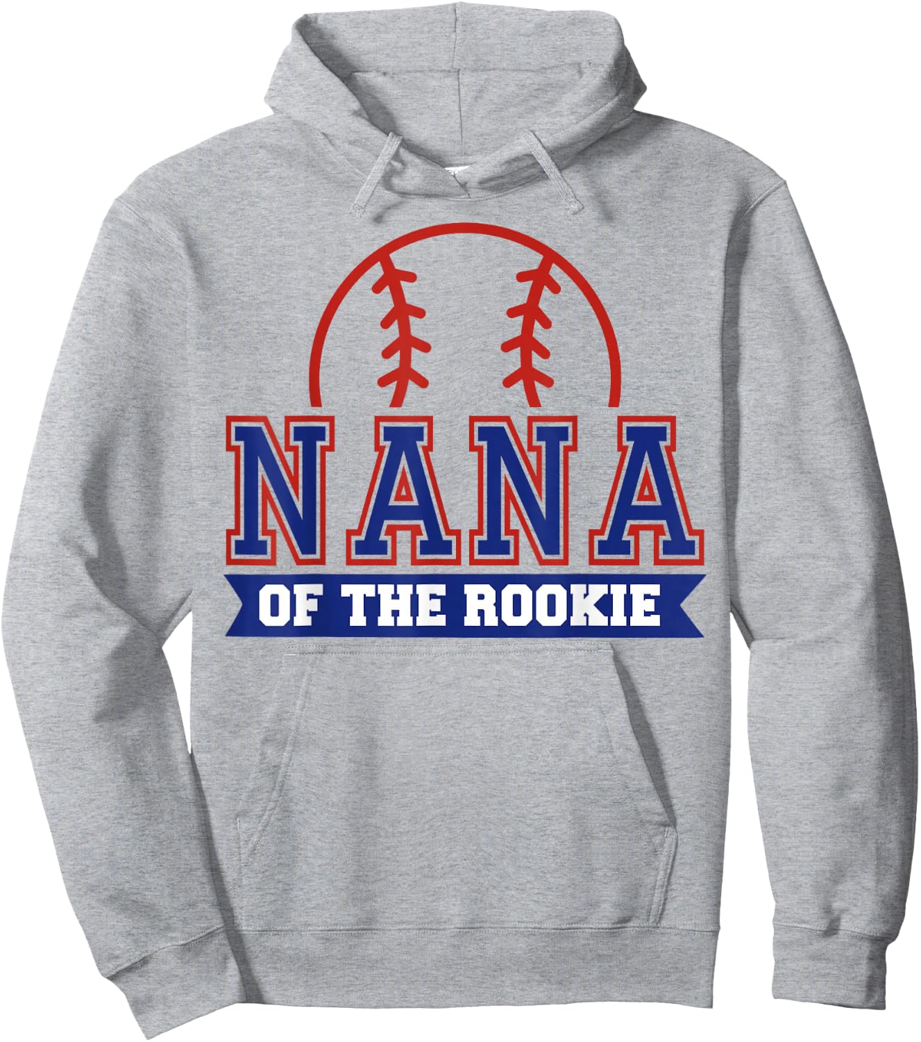 Nana of Rookie 1st Birthday Baseball Theme Matching Party Hoodie - Hoodie | Ash