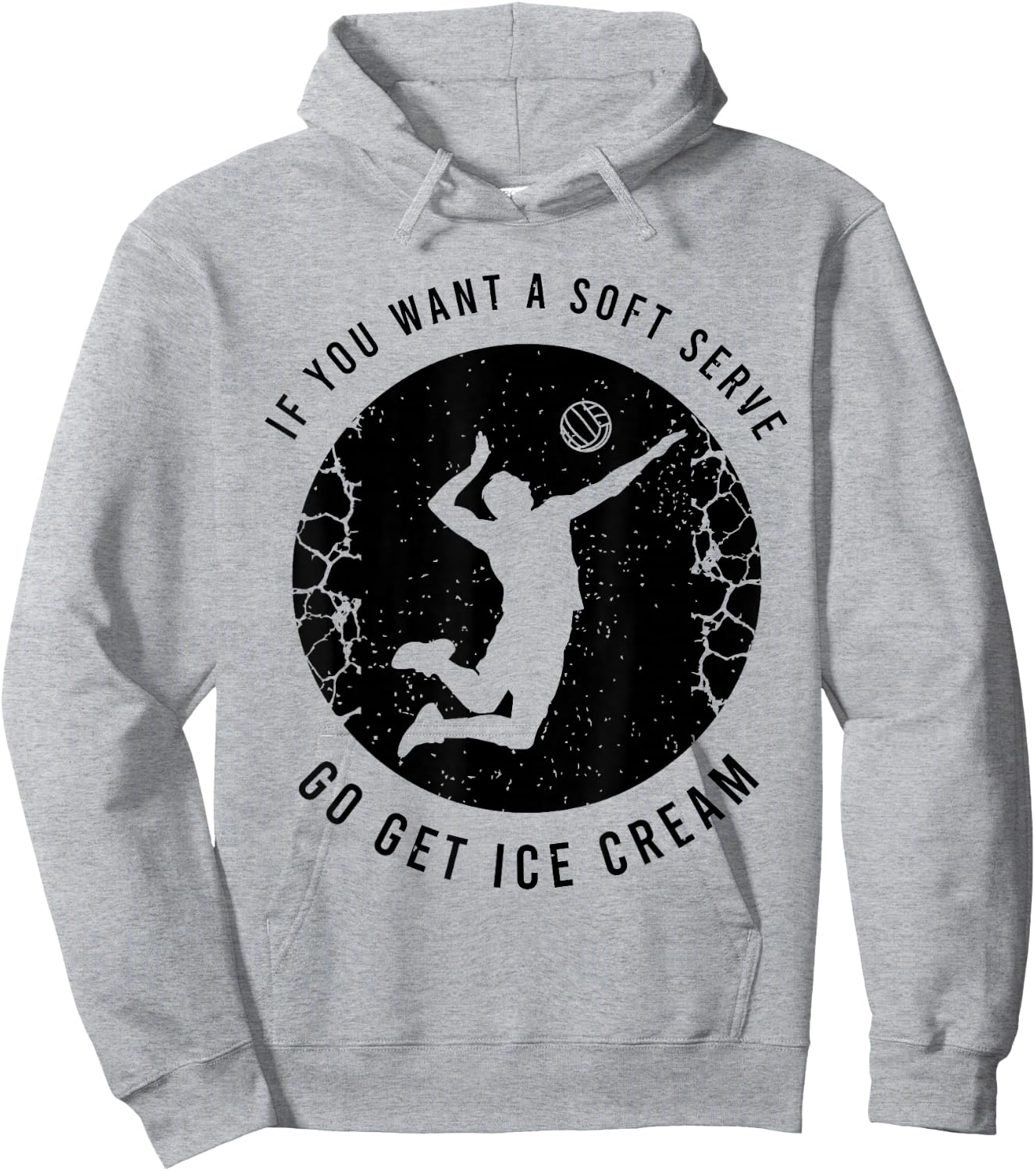 Funny Volleyball Proverb For A Volleyball Player Hoodie - Hoodie | Ash