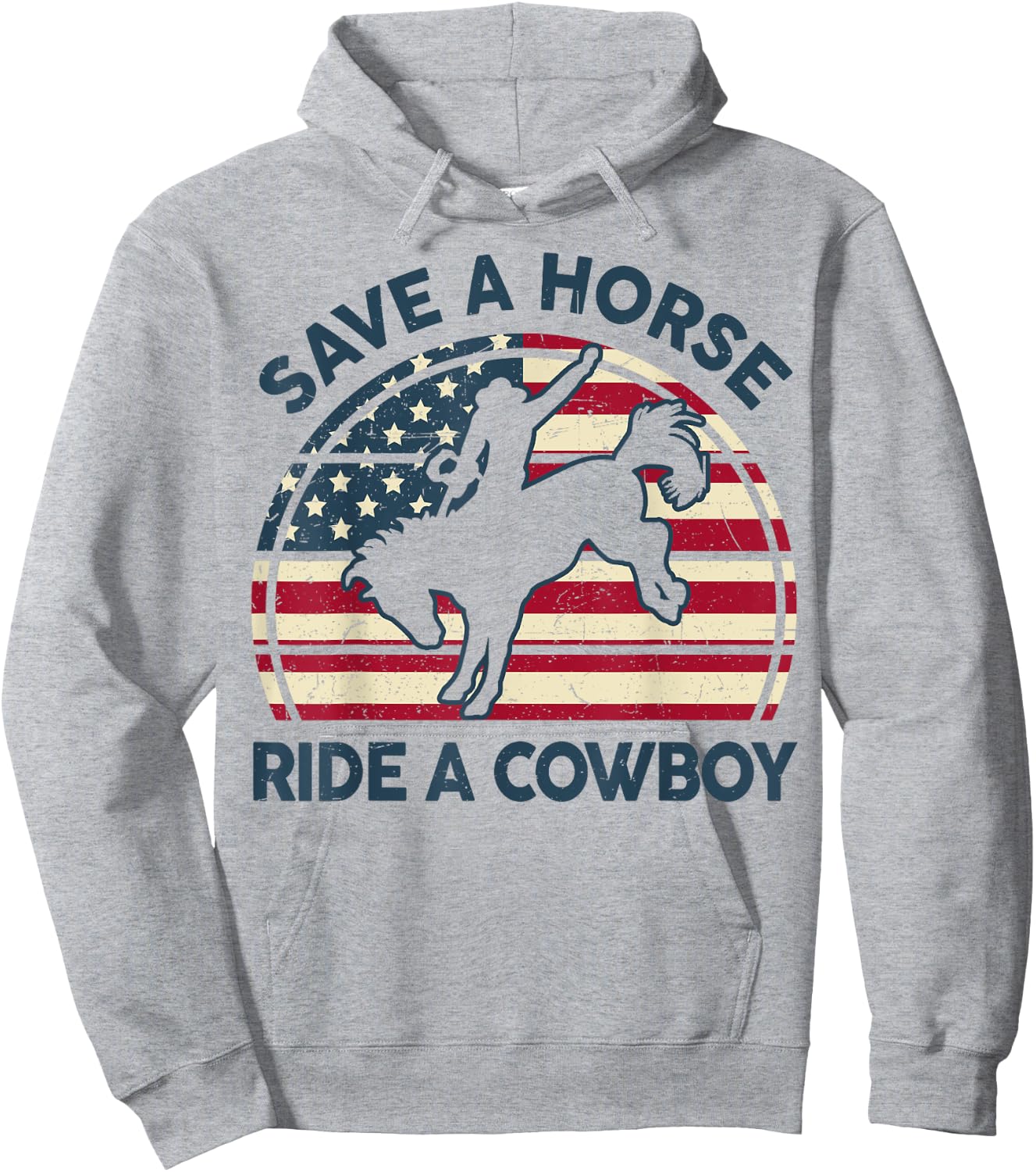 Rodeo Save Horse Ride Cowboy Men Women Funny Western Riding Hoodie - Hoodie | Ash