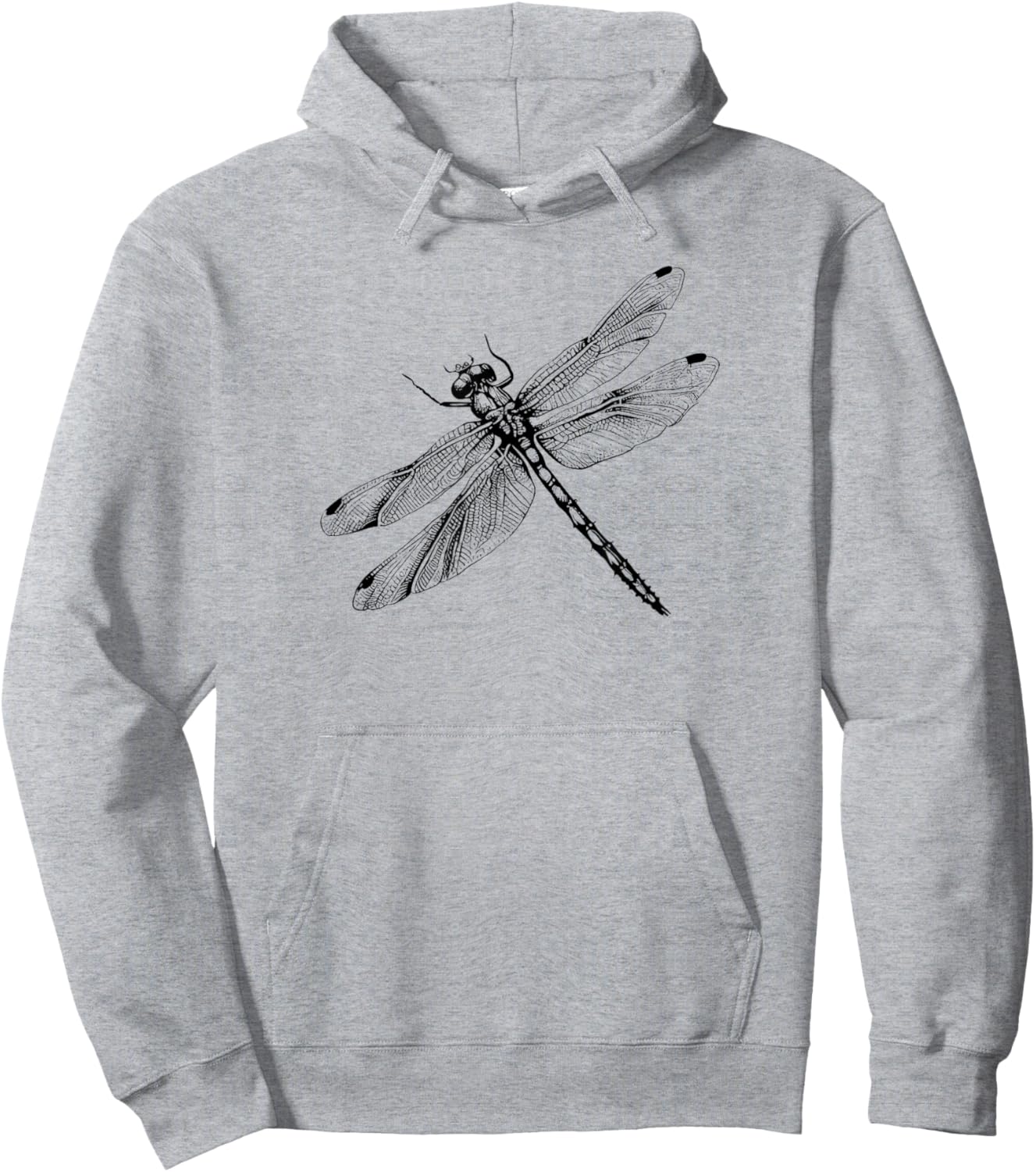 Kids Illustration Vintage Retro Dragonfly Lover Hoodie - Hoodie | Ash