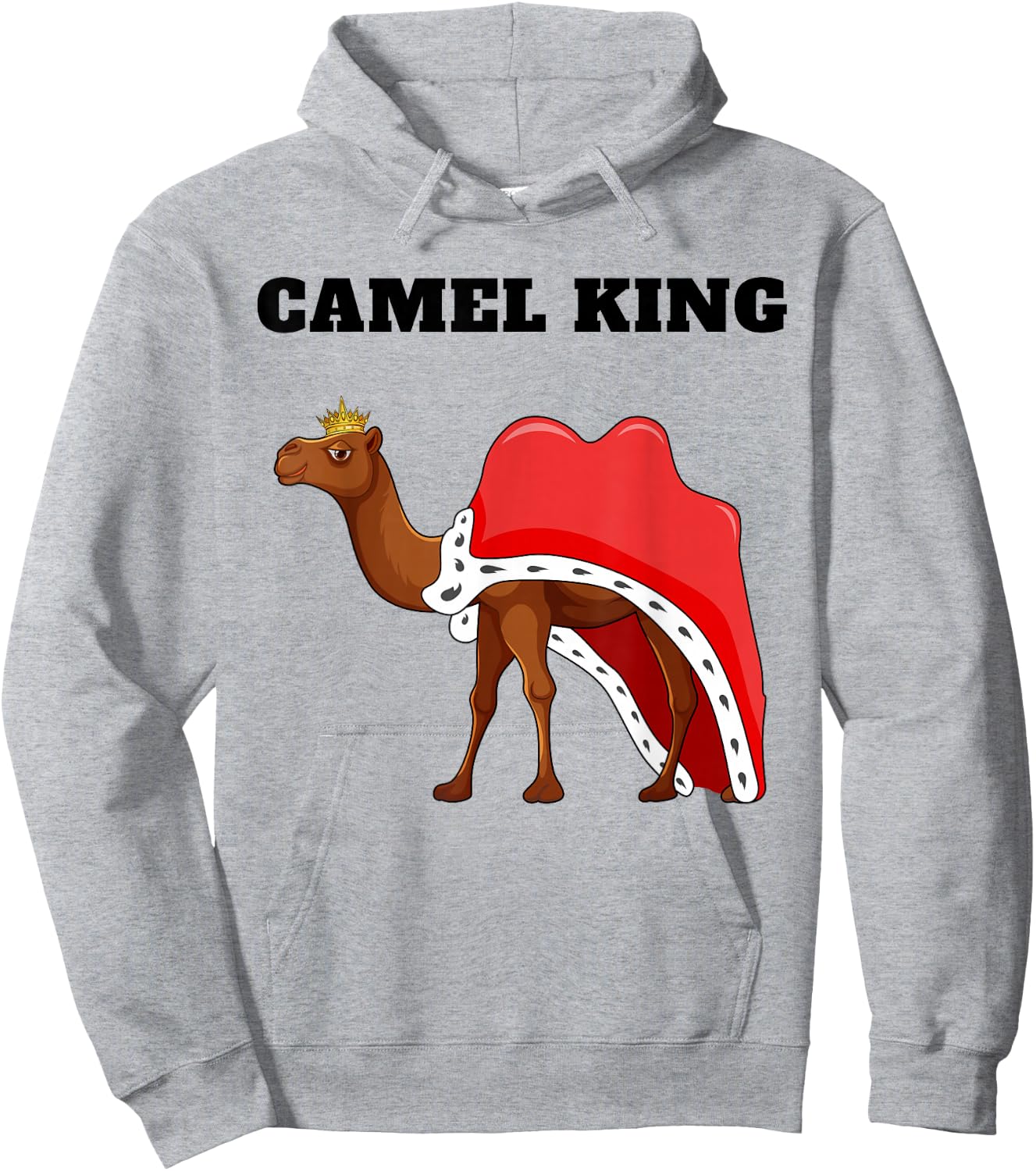 Camel King | Boys Camel Lover Design | Camel Hoodie - Hoodie | Ash