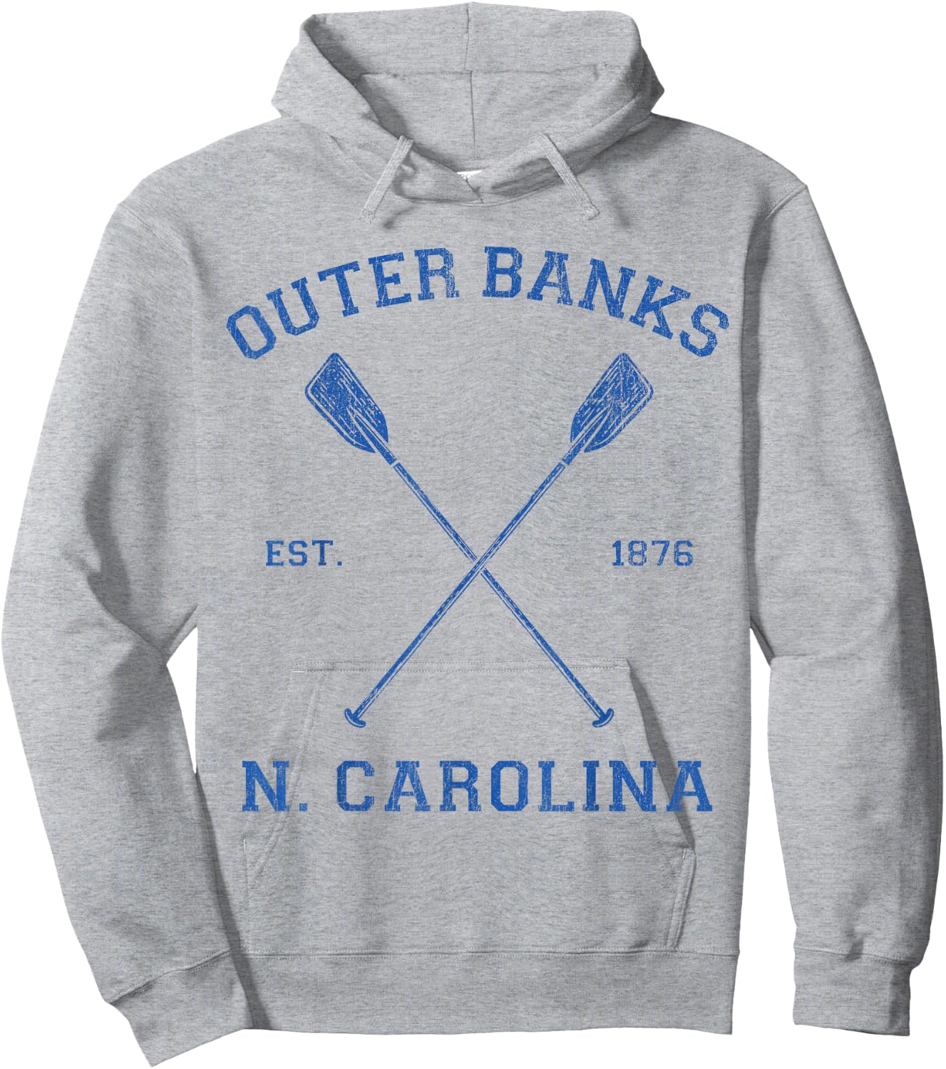 Vintage Outer Banks North Carolina Vacation Hoodie - Hoodie | Ash