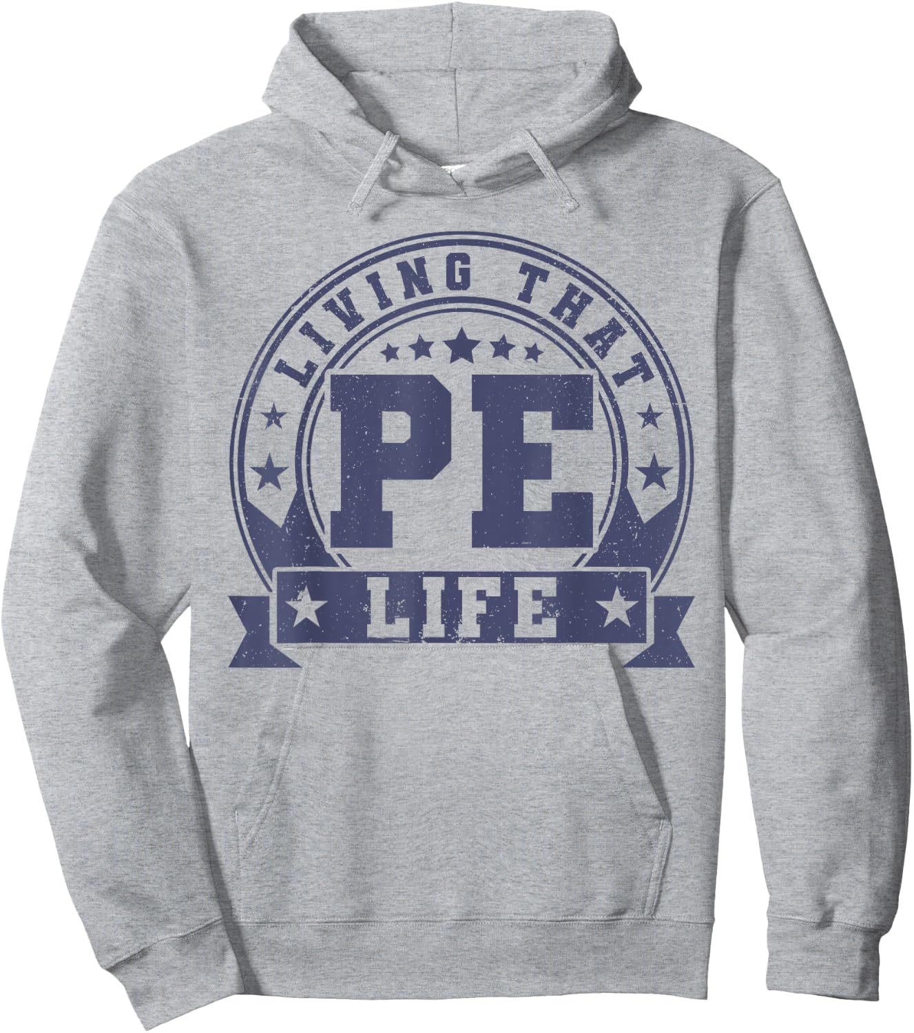 PE Teacher Living That PE Life Physical Education Teacher Hoodie - Hoodie | Ash
