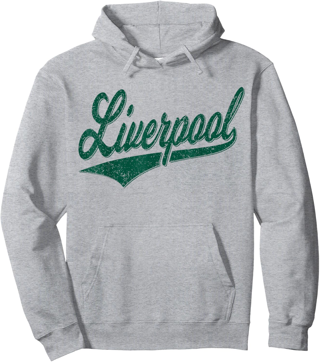Liverpool England Varsity Script Classic Sport Jersey Style Hoodie - Hoodie | Ash