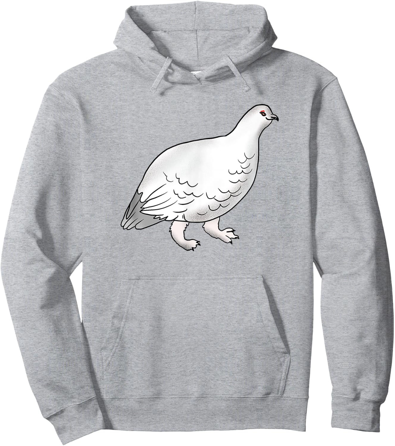 Kids Youth Teens Arctic Bird Rock Ptarmigan for Birds Lover Hoodie - Hoodie | Ash