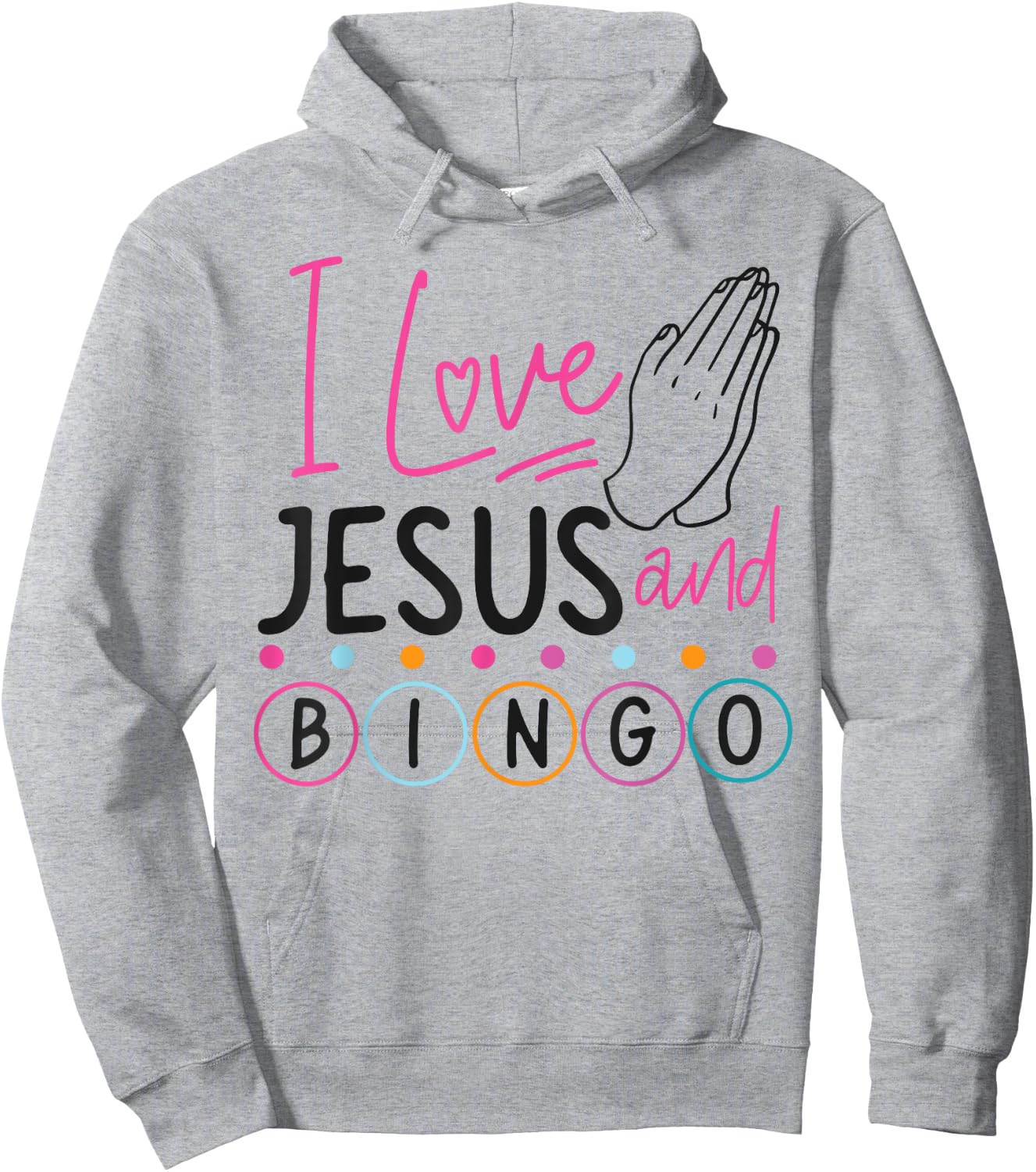 Bingo Player Jesus Faith Christian I Love Jesus And Bingo Hoodie - Hoodie | Ash