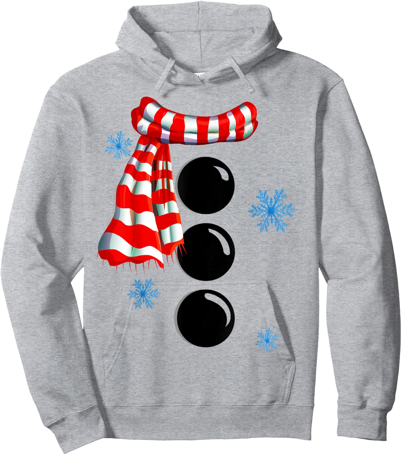 Snowflake Snowman Costumes Christmas Family Matching Kids Hoodie - Hoodie | Ash