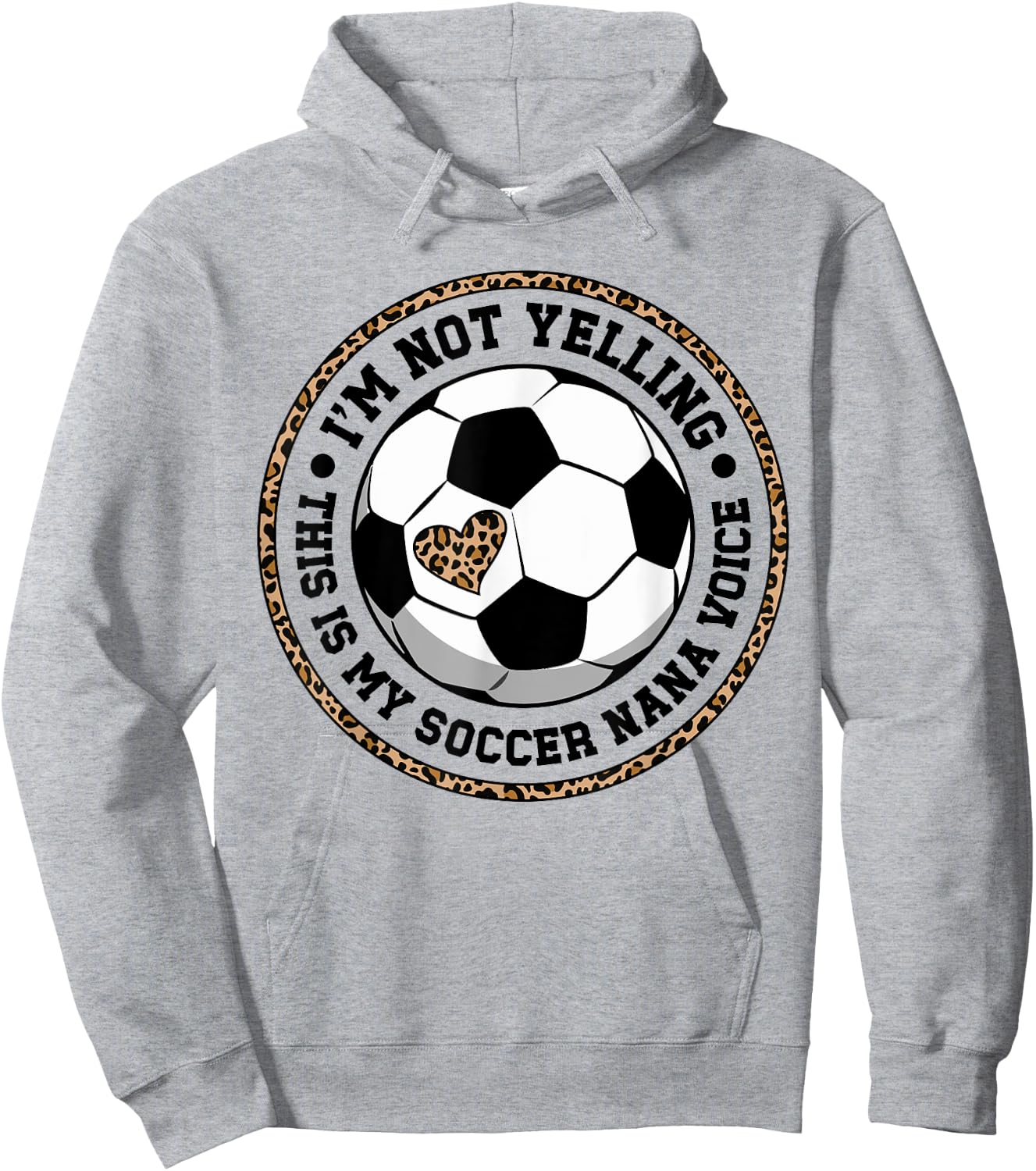 My Soccer Nana Voice Nana Of A Soccer Player Nana Hoodie - Hoodie | Ash