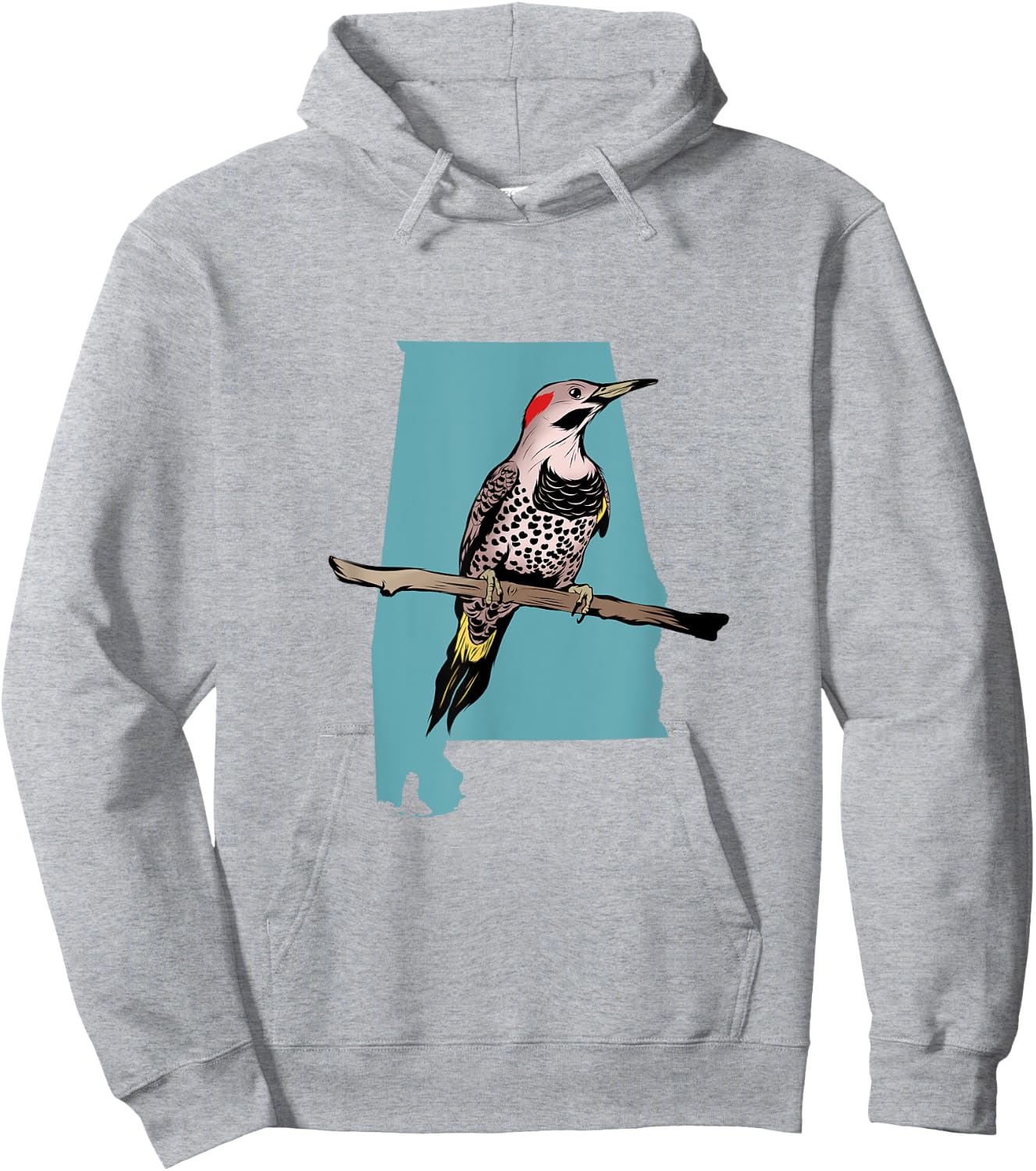 Alabama State Bird Northern Flicker Yellowhammer Outdoors Hoodie - Hoodie | Ash