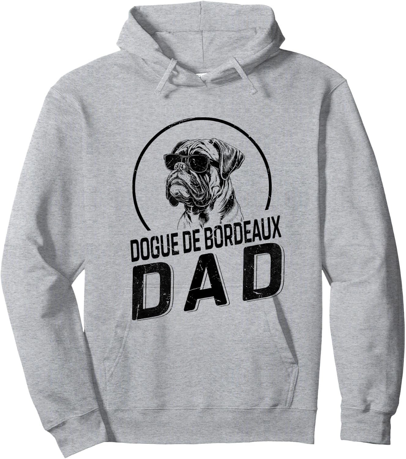 Dogue de Bordeaux Dad Dog Owner Gifts Funny Dog Dad Hoodie - Hoodie | Ash