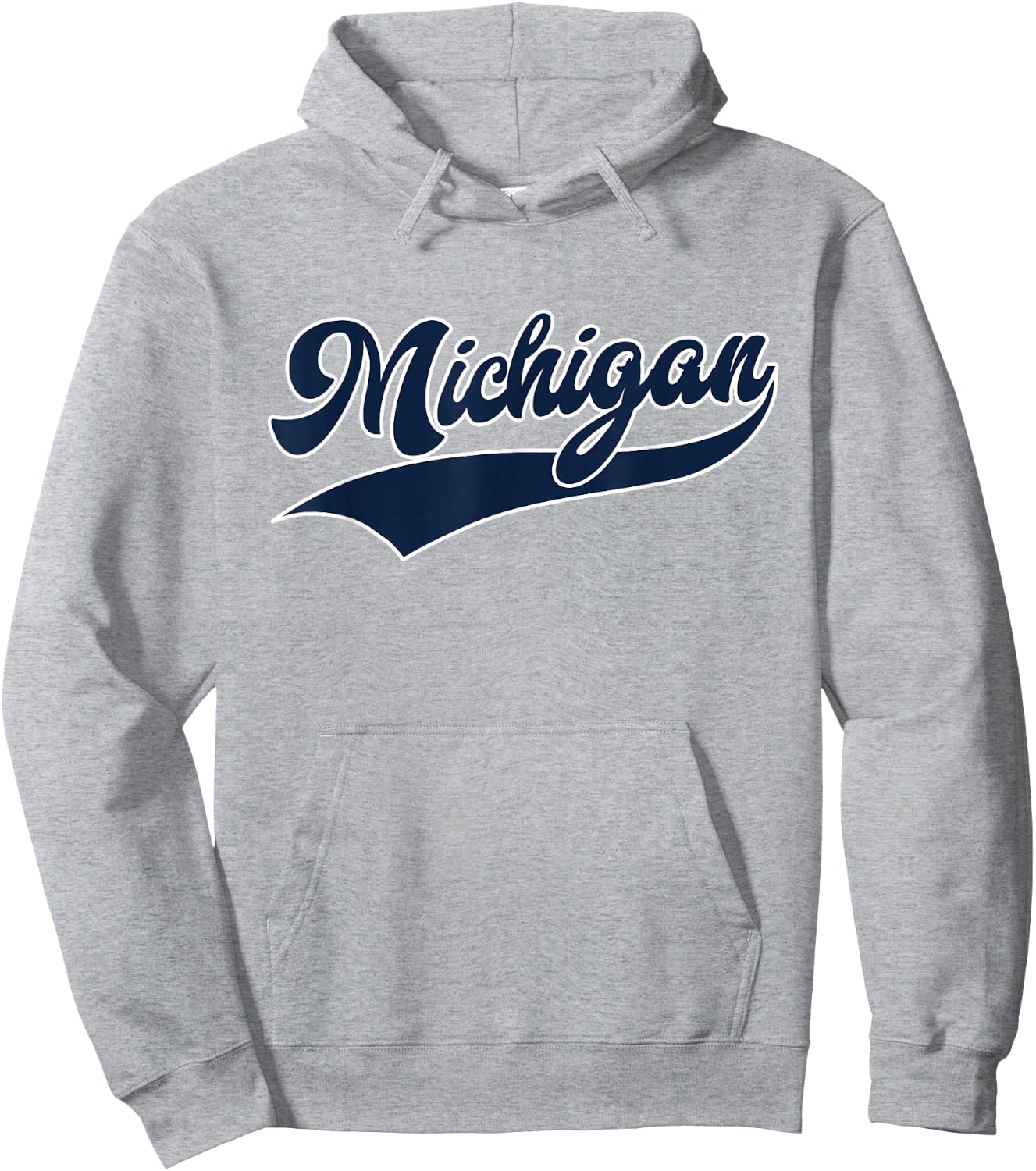 Graphic Apparel Co. - Michigan Retro Classic - Kids - White - Short Sleeve - Small Hoodie - Hoodie | Ash