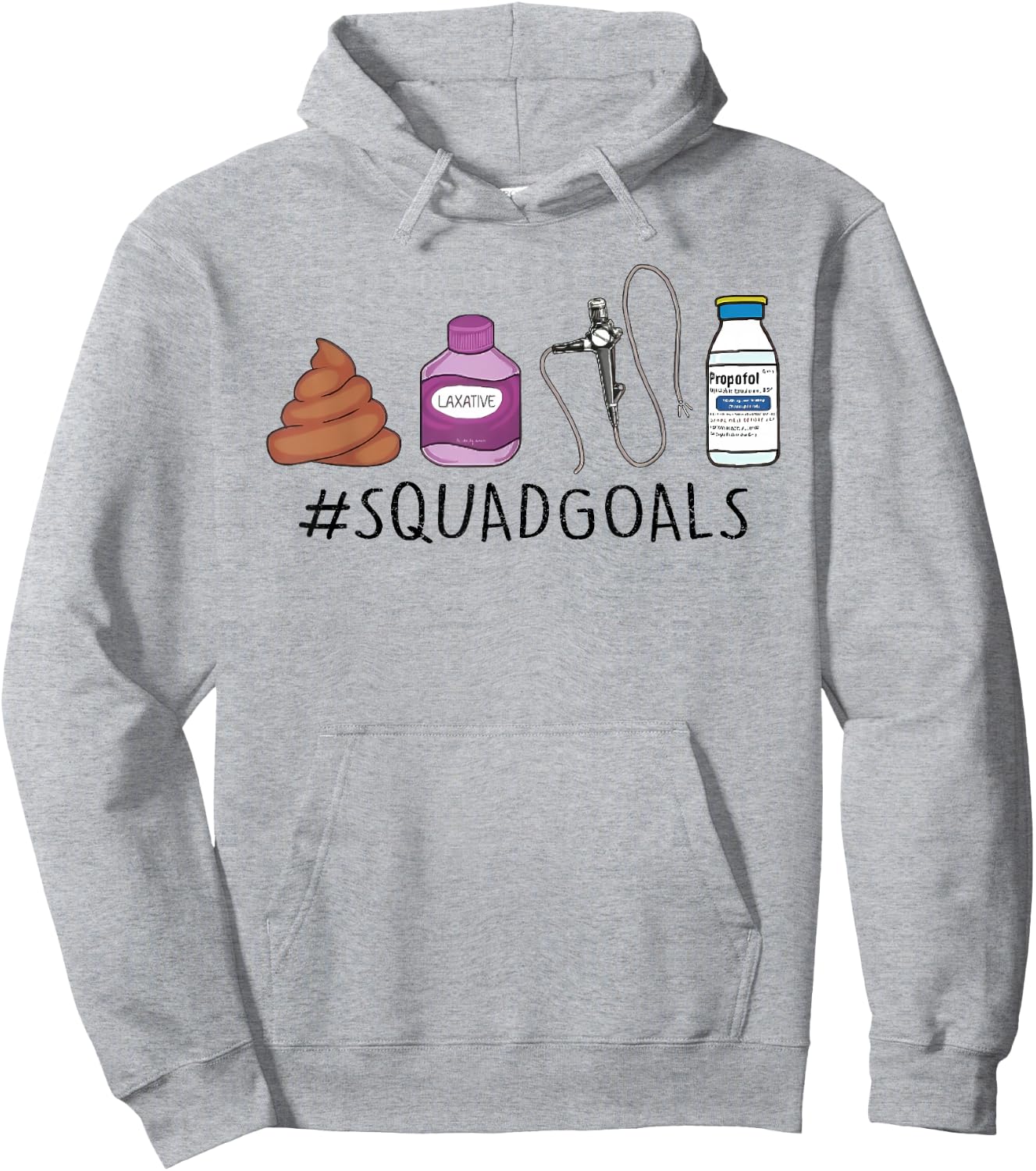 GI Endo Squad Goals Funny GI Nurse Colonoscopy Endoscopy RN Hoodie - Hoodie | Ash