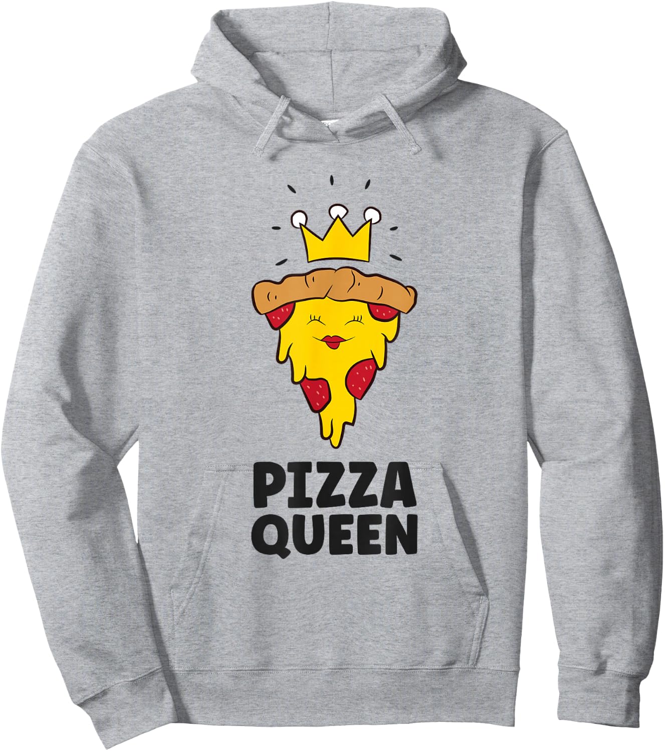 Pizza Queen Funny Pizza Hoodie - Hoodie | Ash