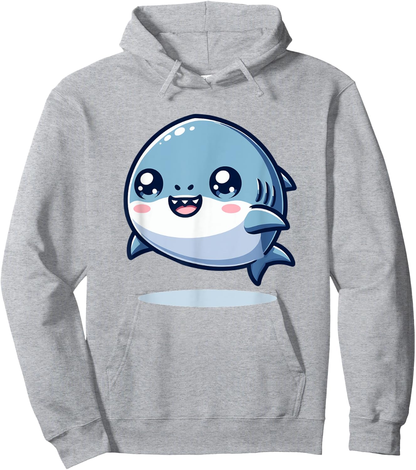 Adorable Cute Japanese Kawaii Chibi Shark Hoodie - Hoodie | Ash