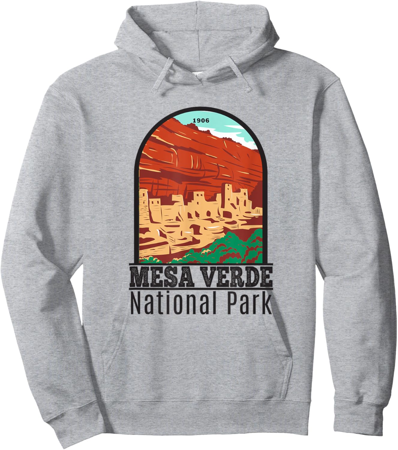Mesa Verde National Park Colorado Cliff Palace Vintage Hoodie - Hoodie | Ash
