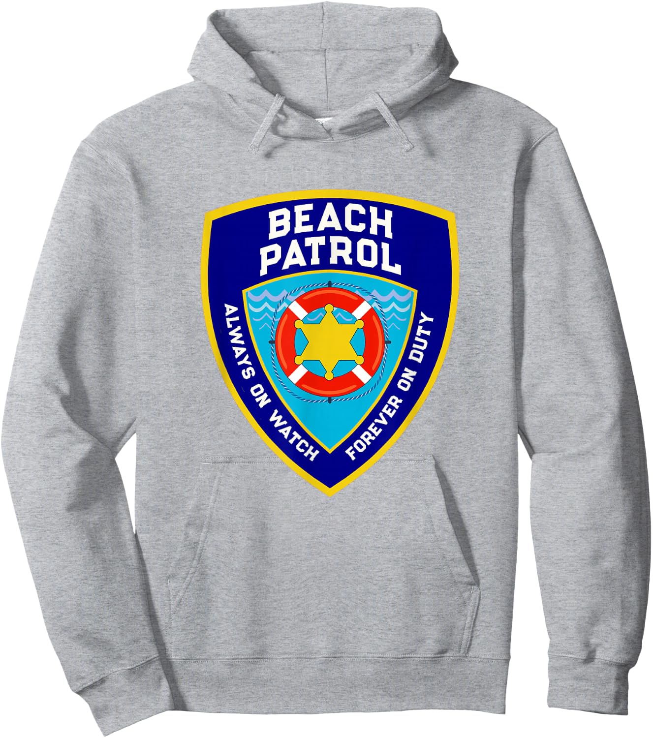 Funny Beach Patrol Life Off to Vacay Mode On Duty Lifeguards Hoodie - Hoodie | Ash