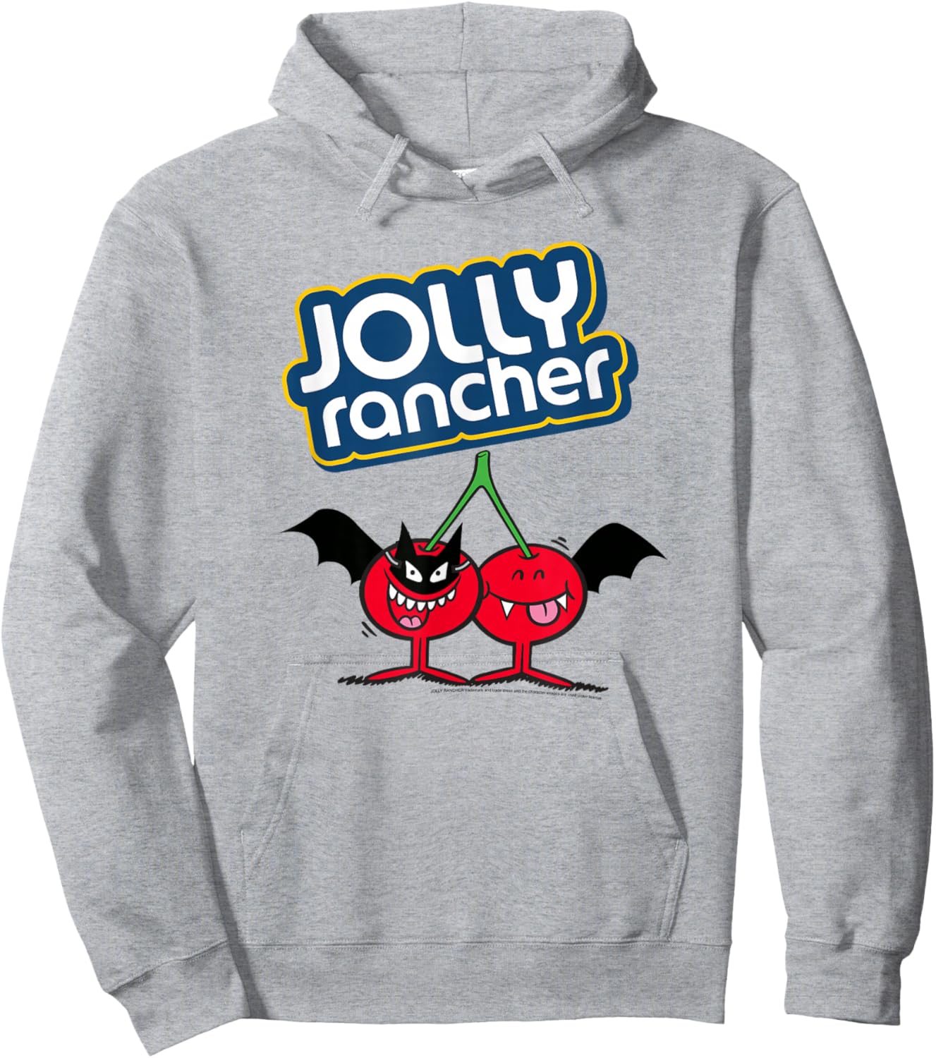 Jolly Rancher Halloween Bat Costume Cherry Logo Hoodie - Hoodie | Ash
