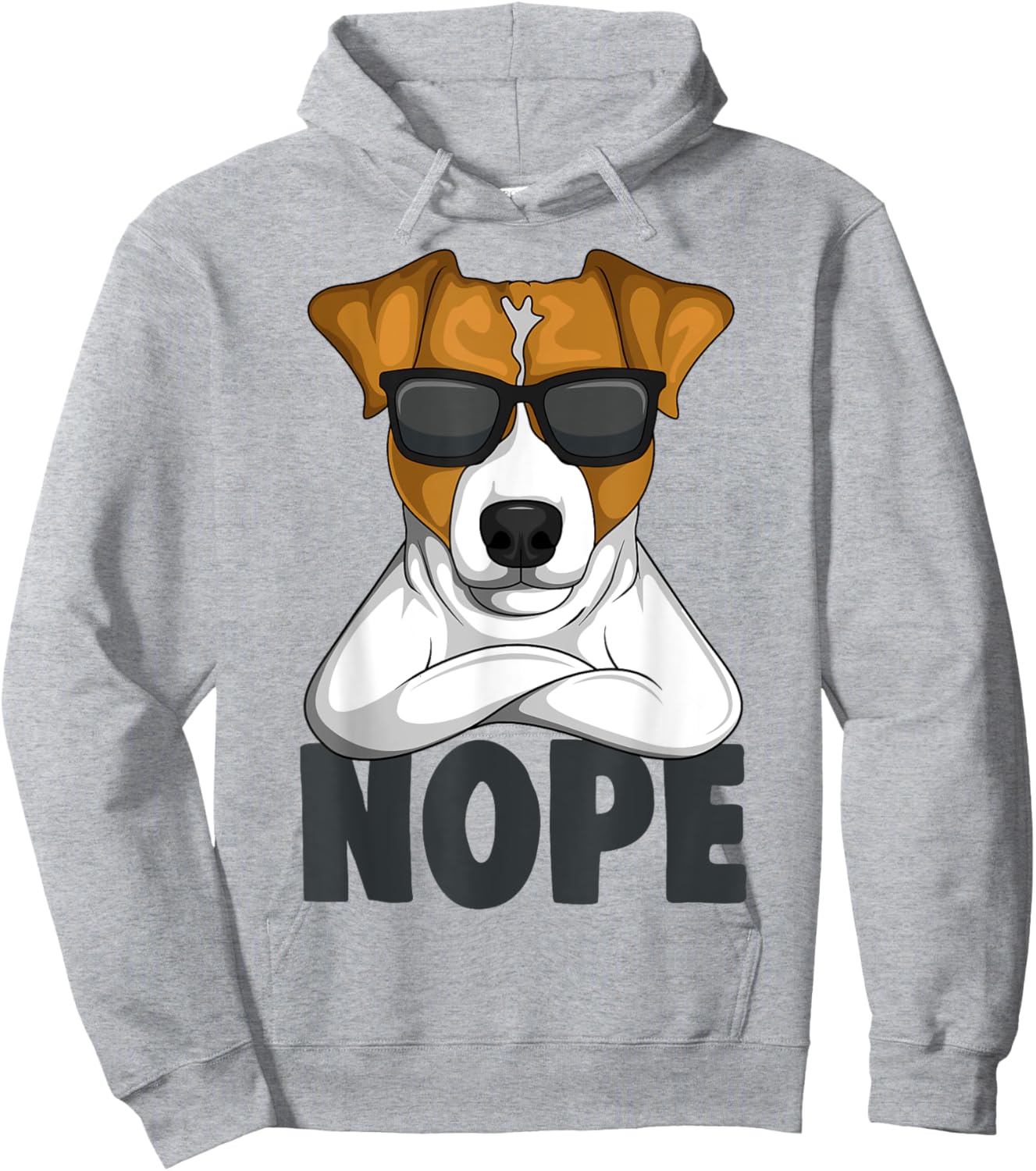 Stubborn Jack Russell Terrier Dog Men Women Girls Kids Hoodie - Hoodie | Ash
