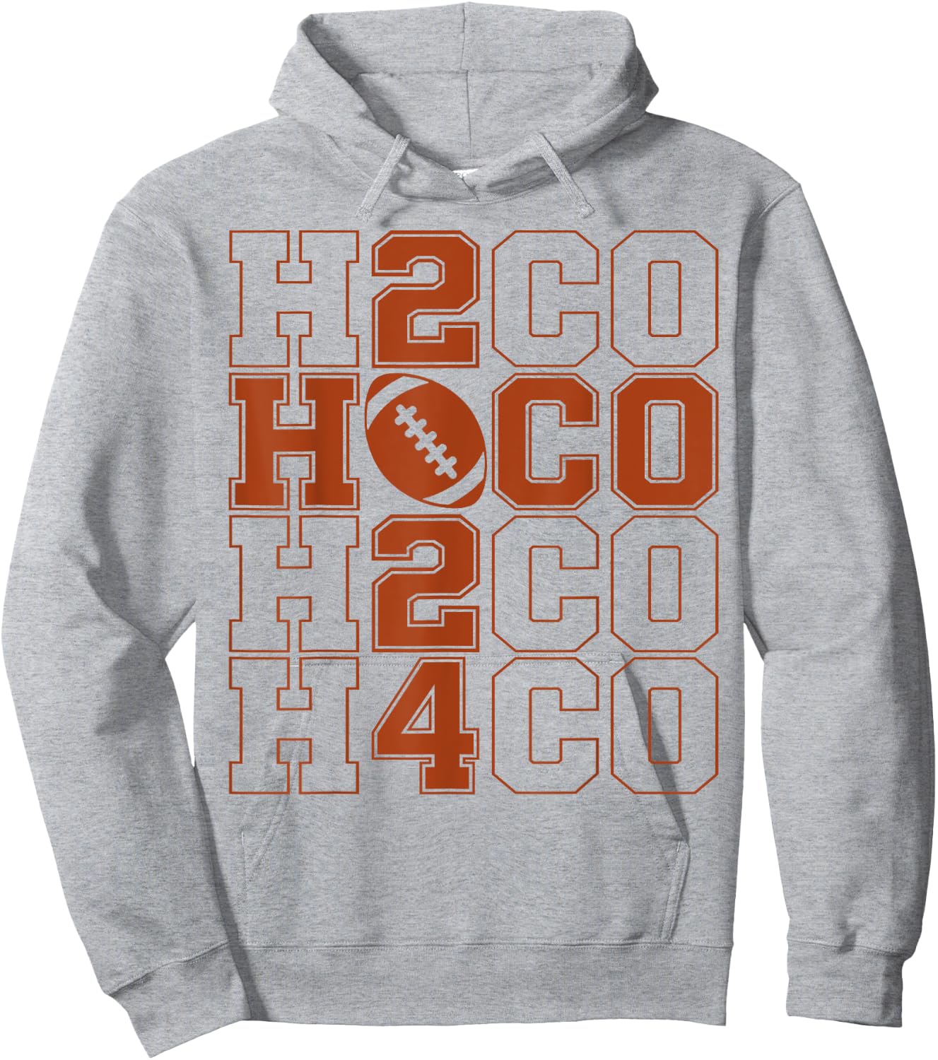 Hoco 2024 Football Funny Homecoming Football 2024 Hoodie - Hoodie | Ash