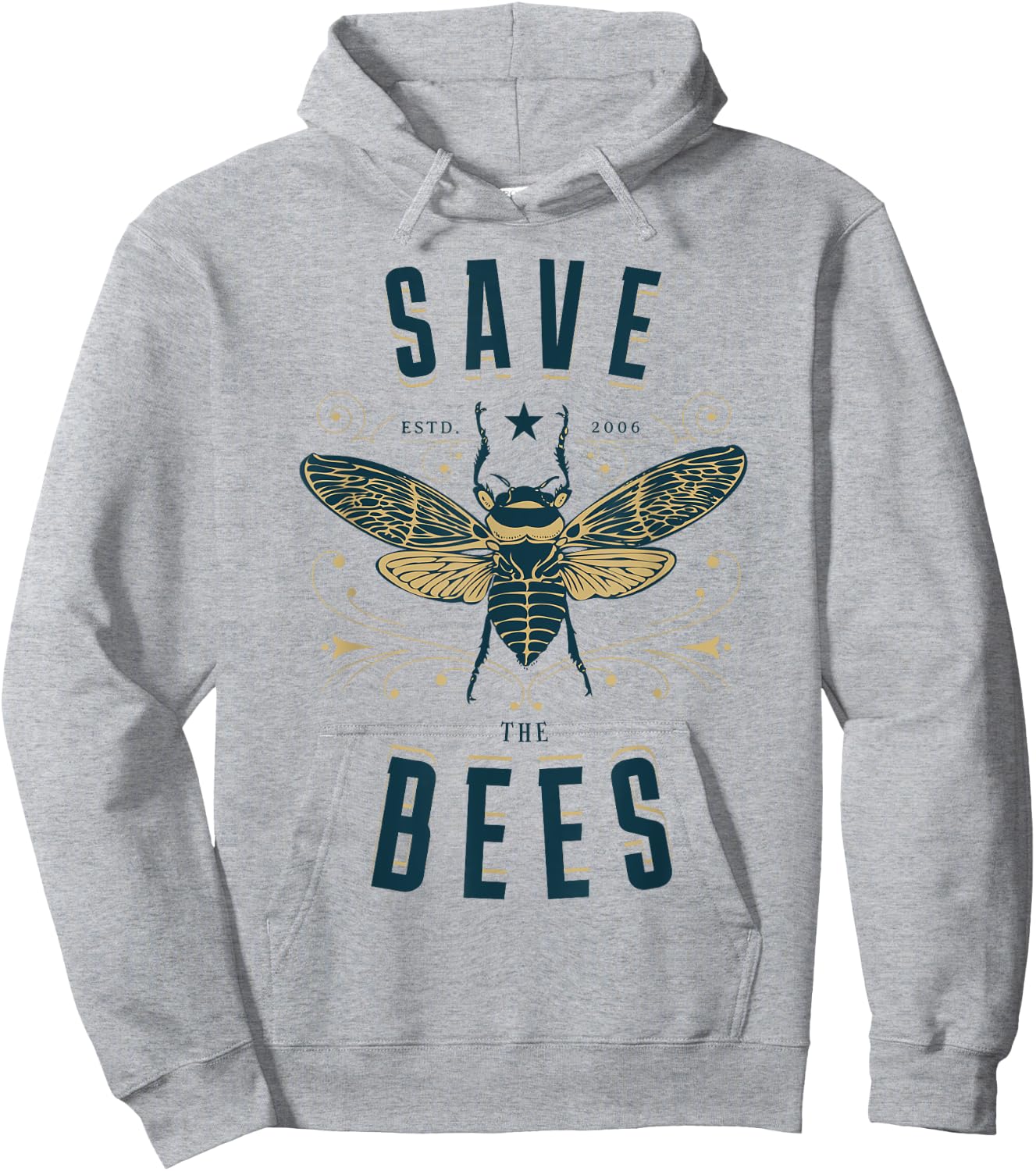 Retro Save the Bees Apiary Shirt Bee Beekeeper Earth Day Hoodie - Hoodie | Ash