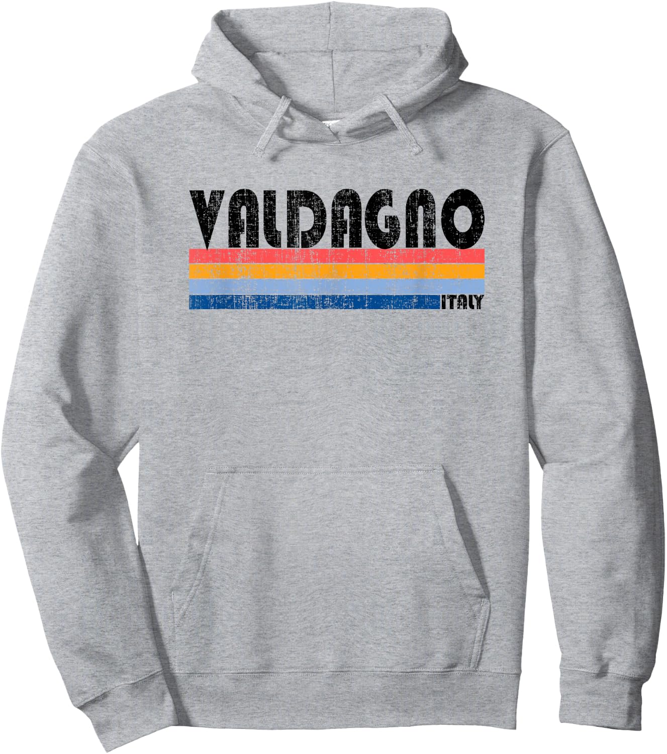 Valdagno, Italy Retro 70s 80s Style Hoodie - Hoodie | Ash