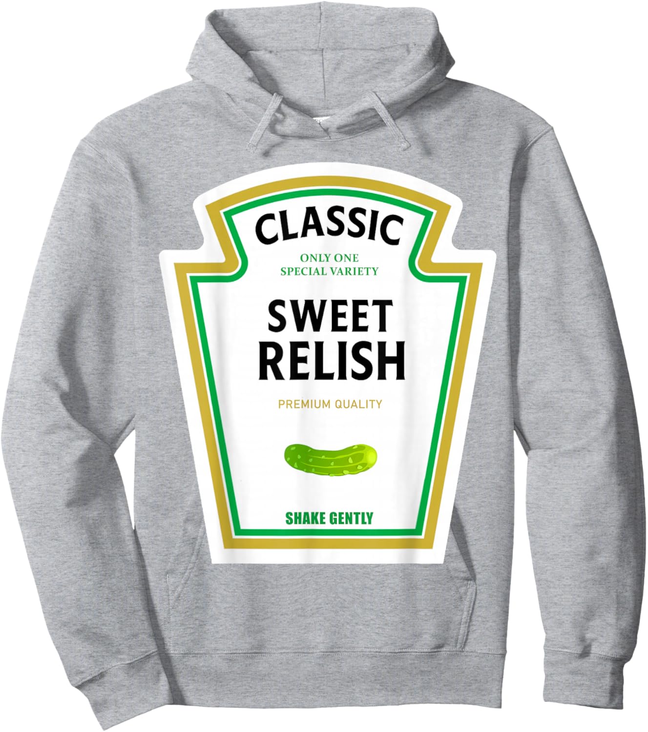 Sweet Relish Halloween 2024 Costume Matching Mustard Ketchup Hoodie - Hoodie | Ash