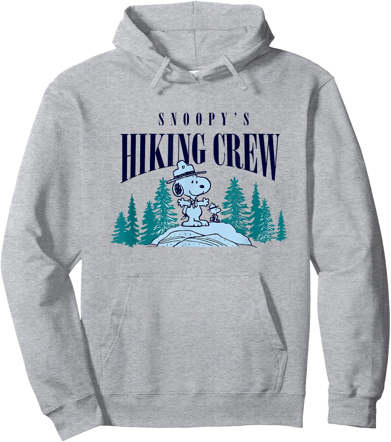 Peanuts - Snoopy Hiking Crew Hoodie - Hoodie | Ash